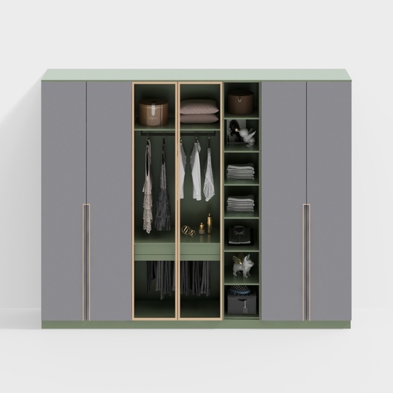 Modern cloakroom wardrobe