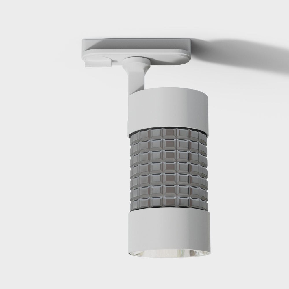 现代走廊筒灯射灯3D模型