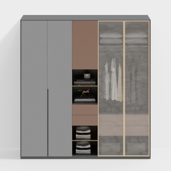 Modern cloakroom wardrobe