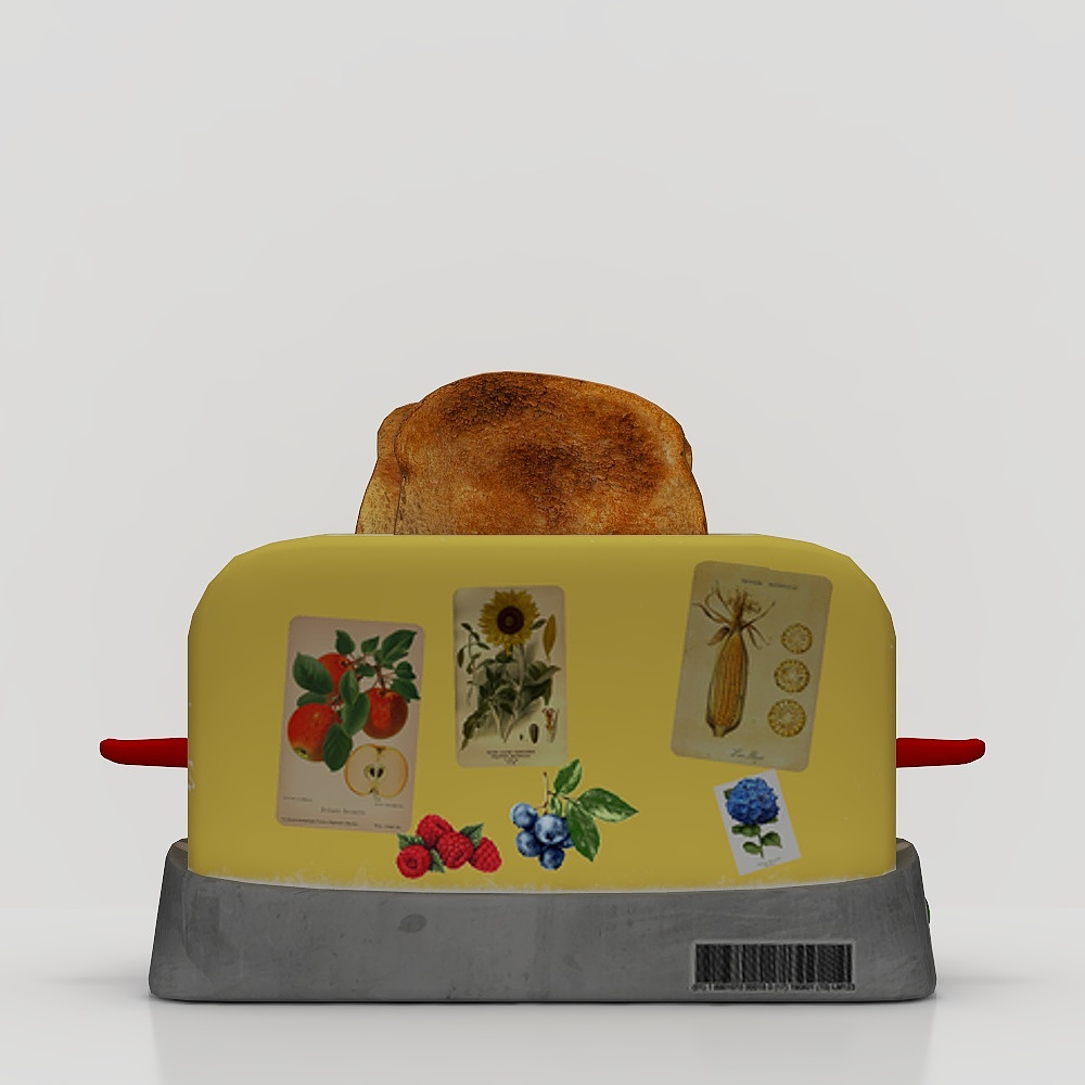 早餐面包机3D模型