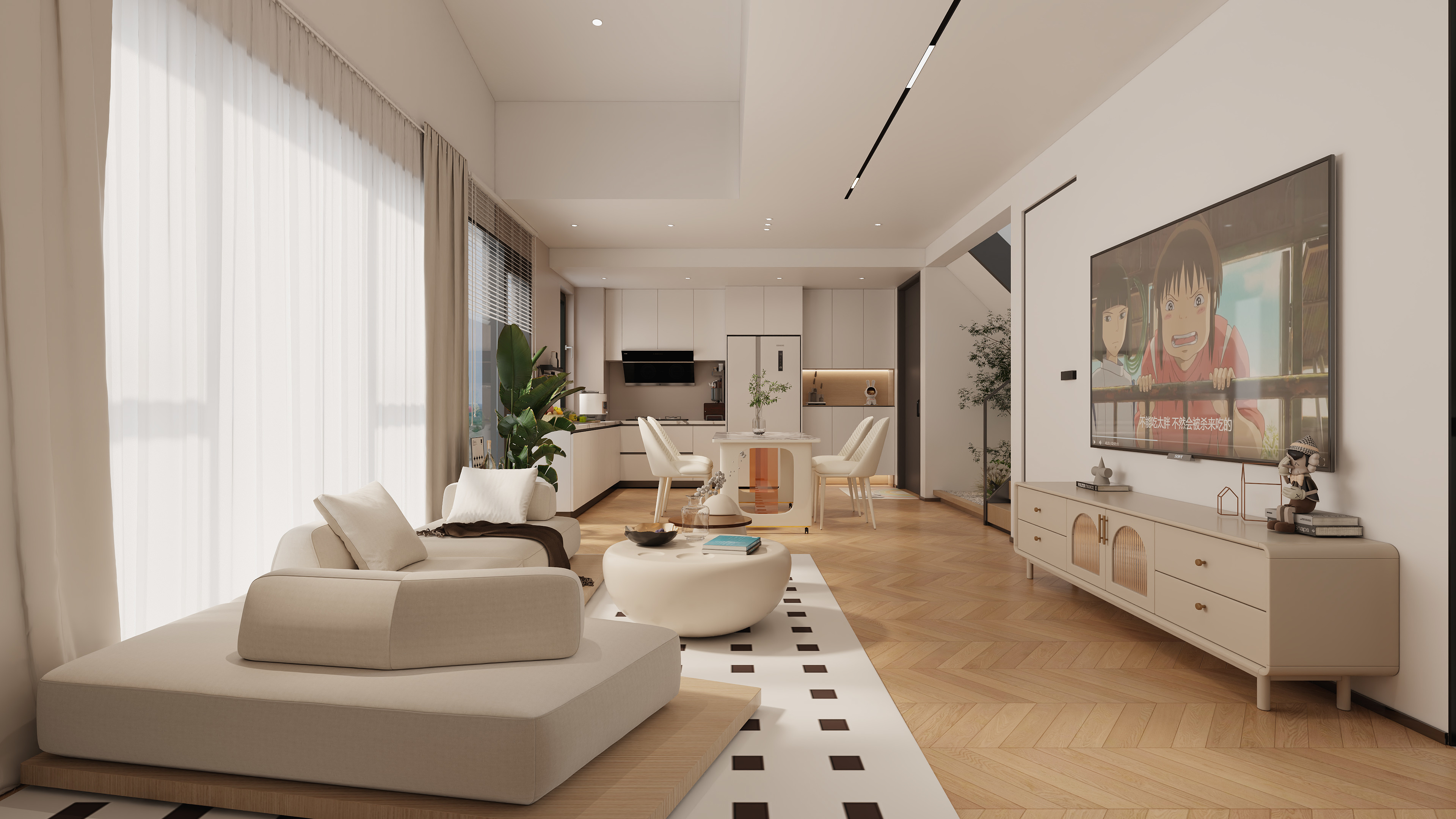 柒景设计-原木奶油-装修设计方案