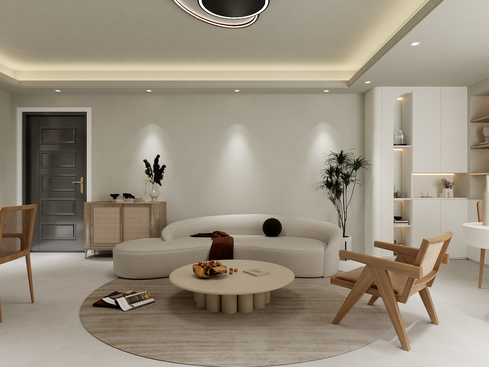 湛智华-侘寂风102平3房装修效果图