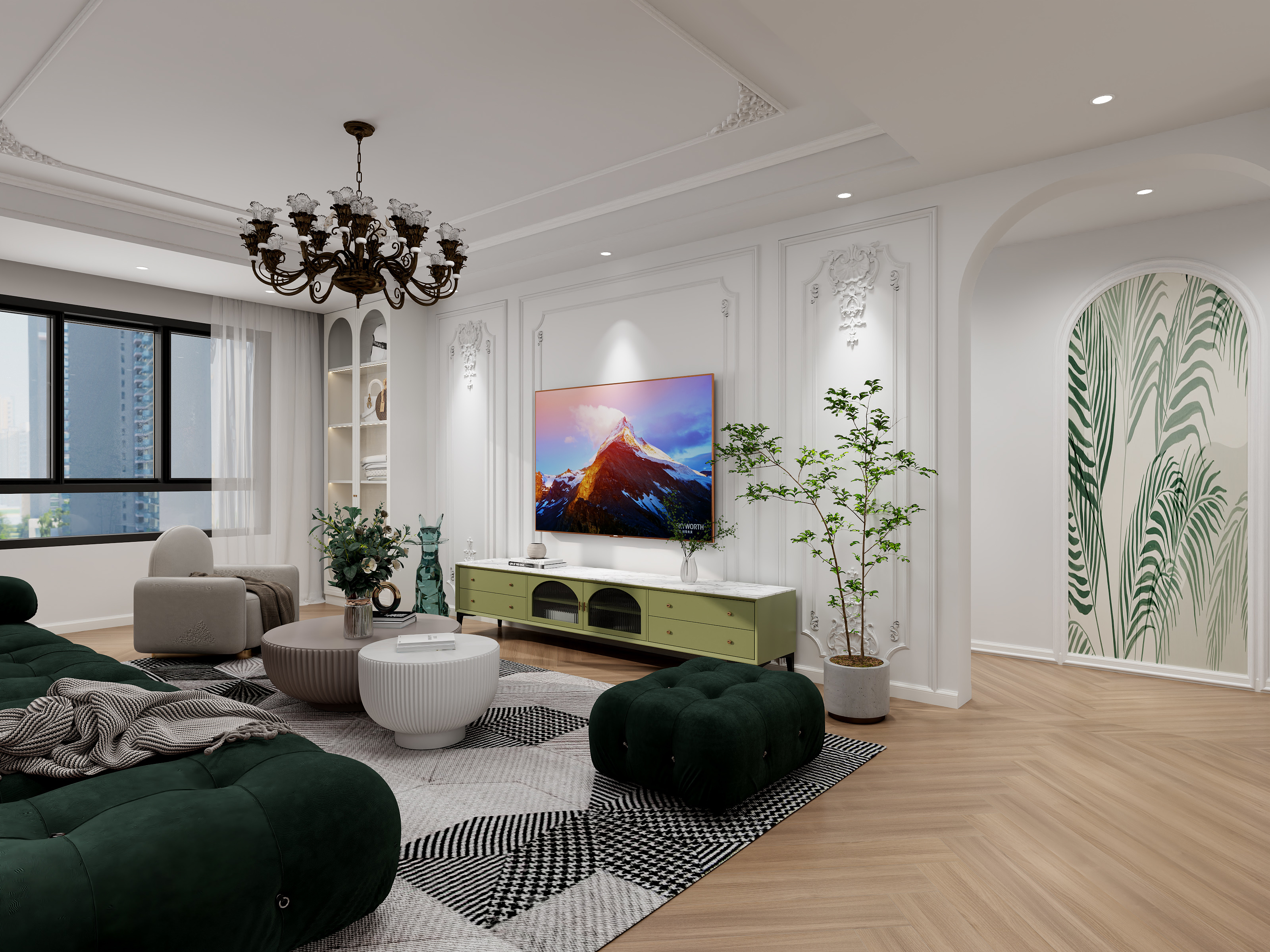 Ahoilc-简欧96㎡3室-装修设计方案