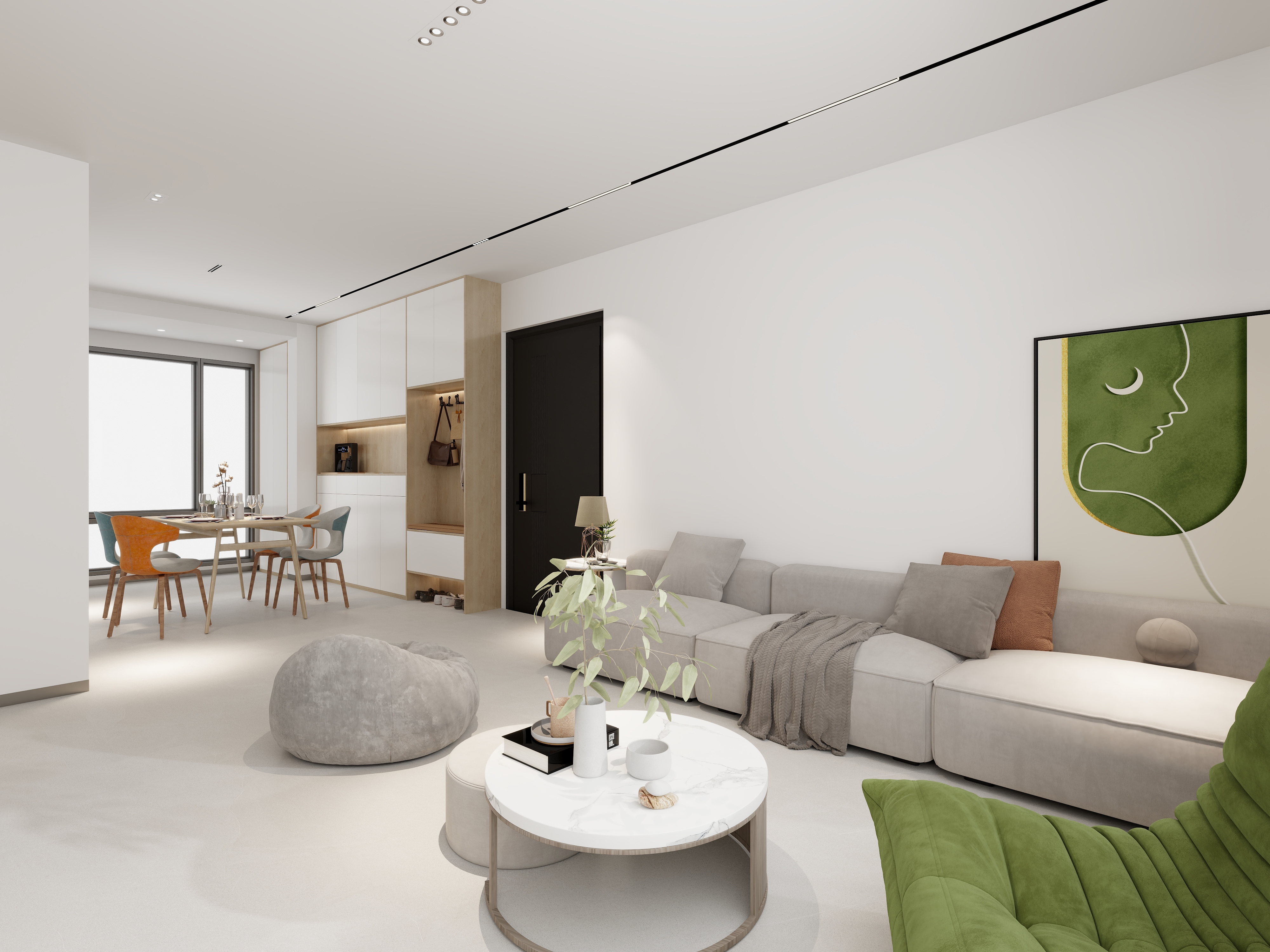 渐层-119㎡3室原木风 -装修设计方案