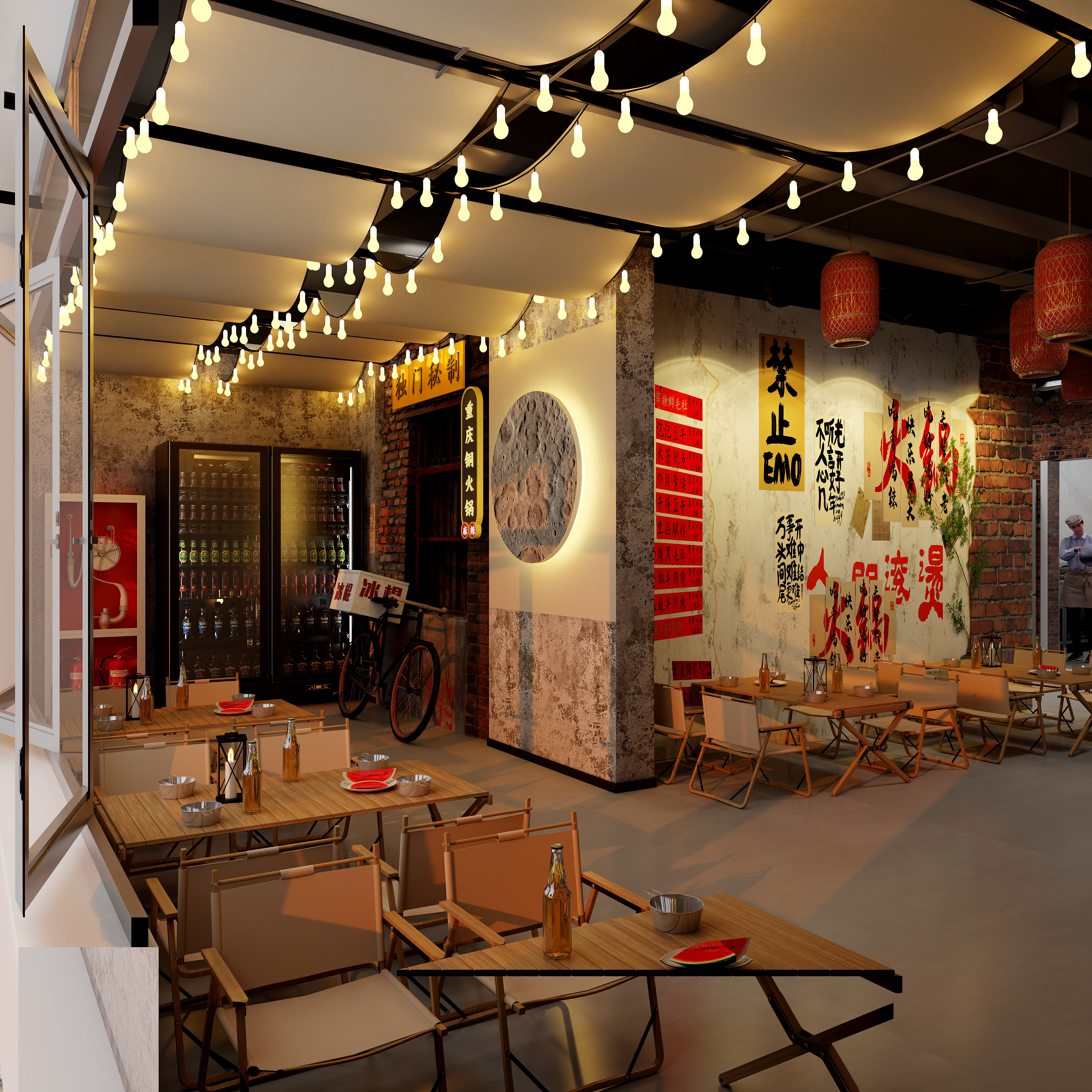 何家丽-昌宁家园火锅店-装修设计方案