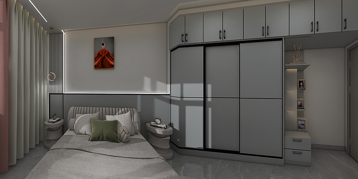 网络设计工作室-金龙肖老师家新居-装修设计方案