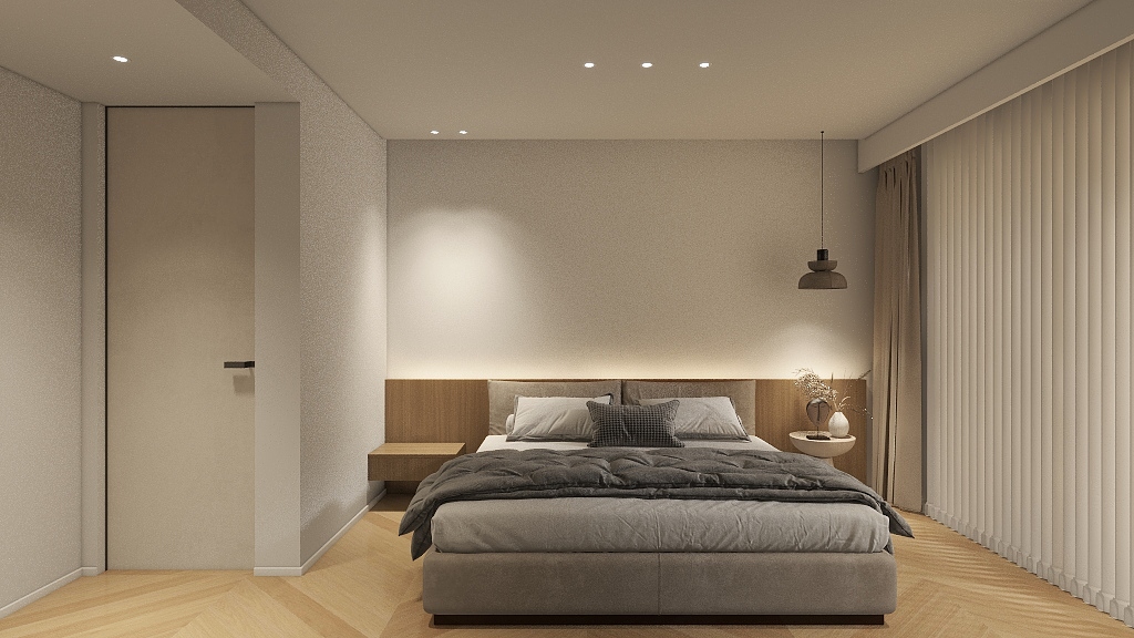 MengJin-侘寂奶油风2楼-装修设计方案