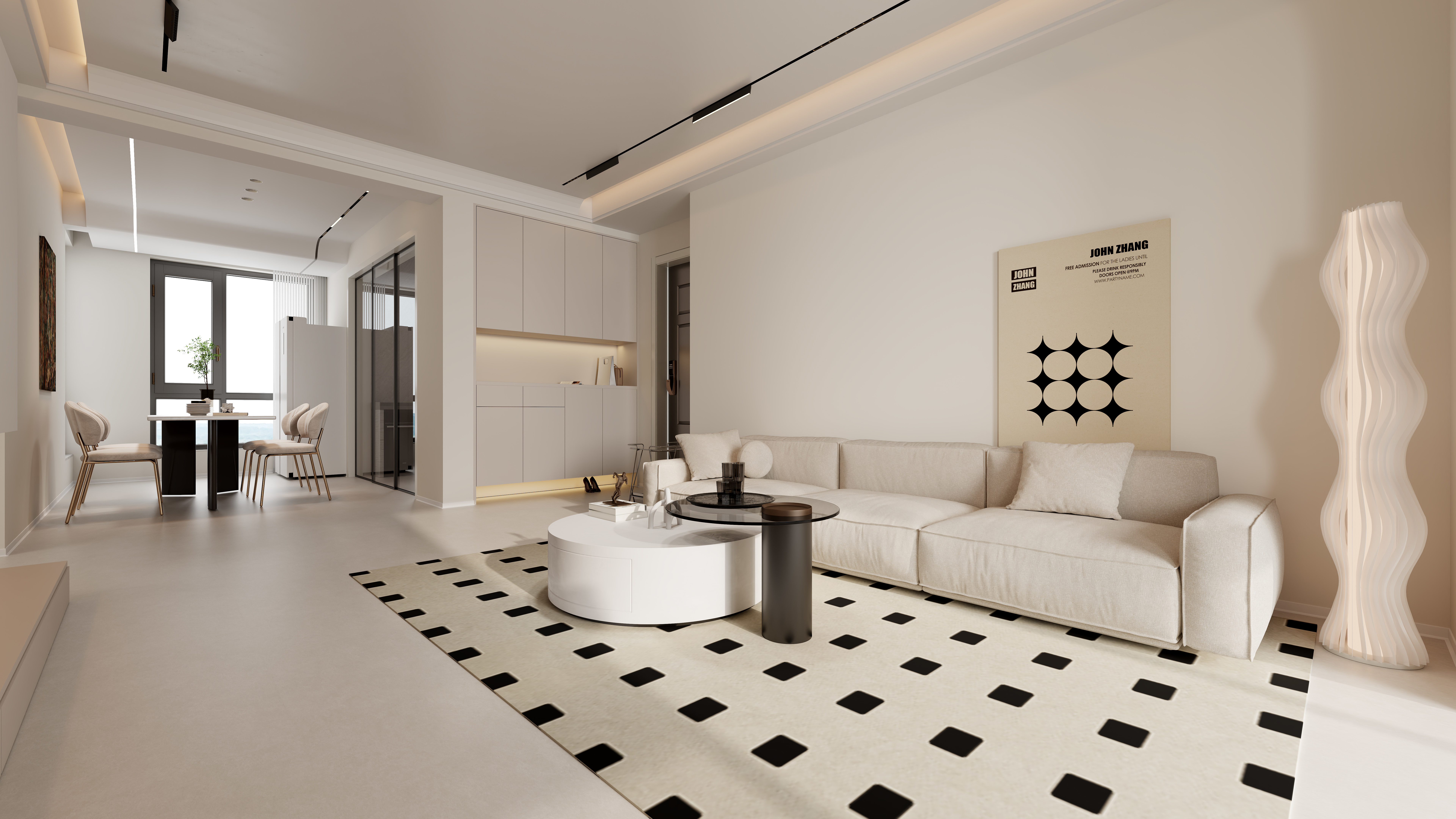 设计师朱学帅-璞缇公馆-奶油风方案-装修设计方案