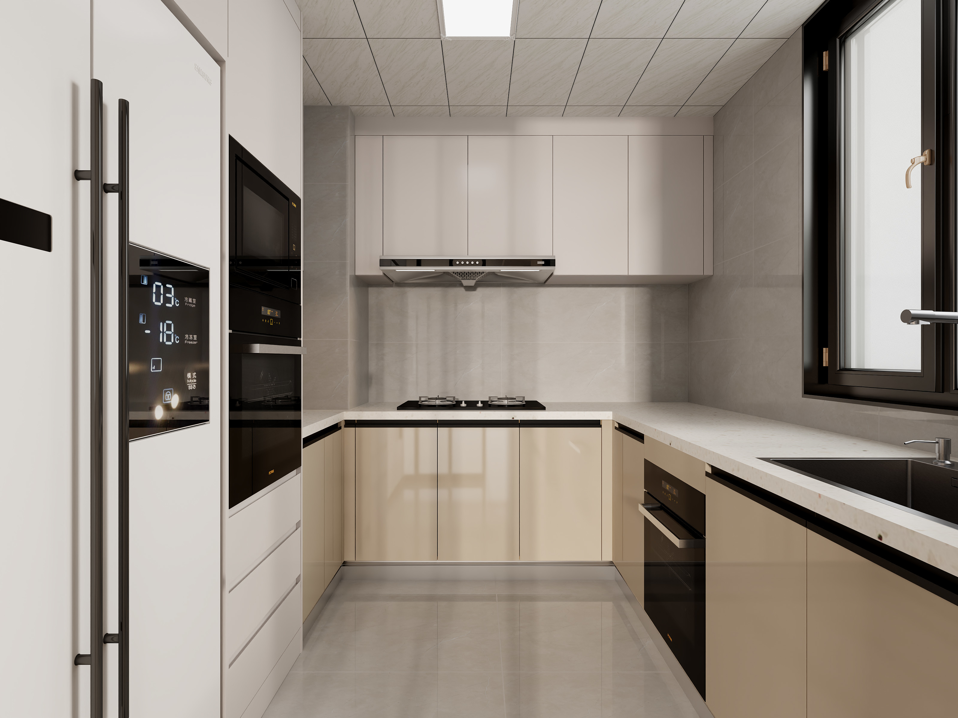 泽成LZC-融创时代奥城97㎡3室装修效果图