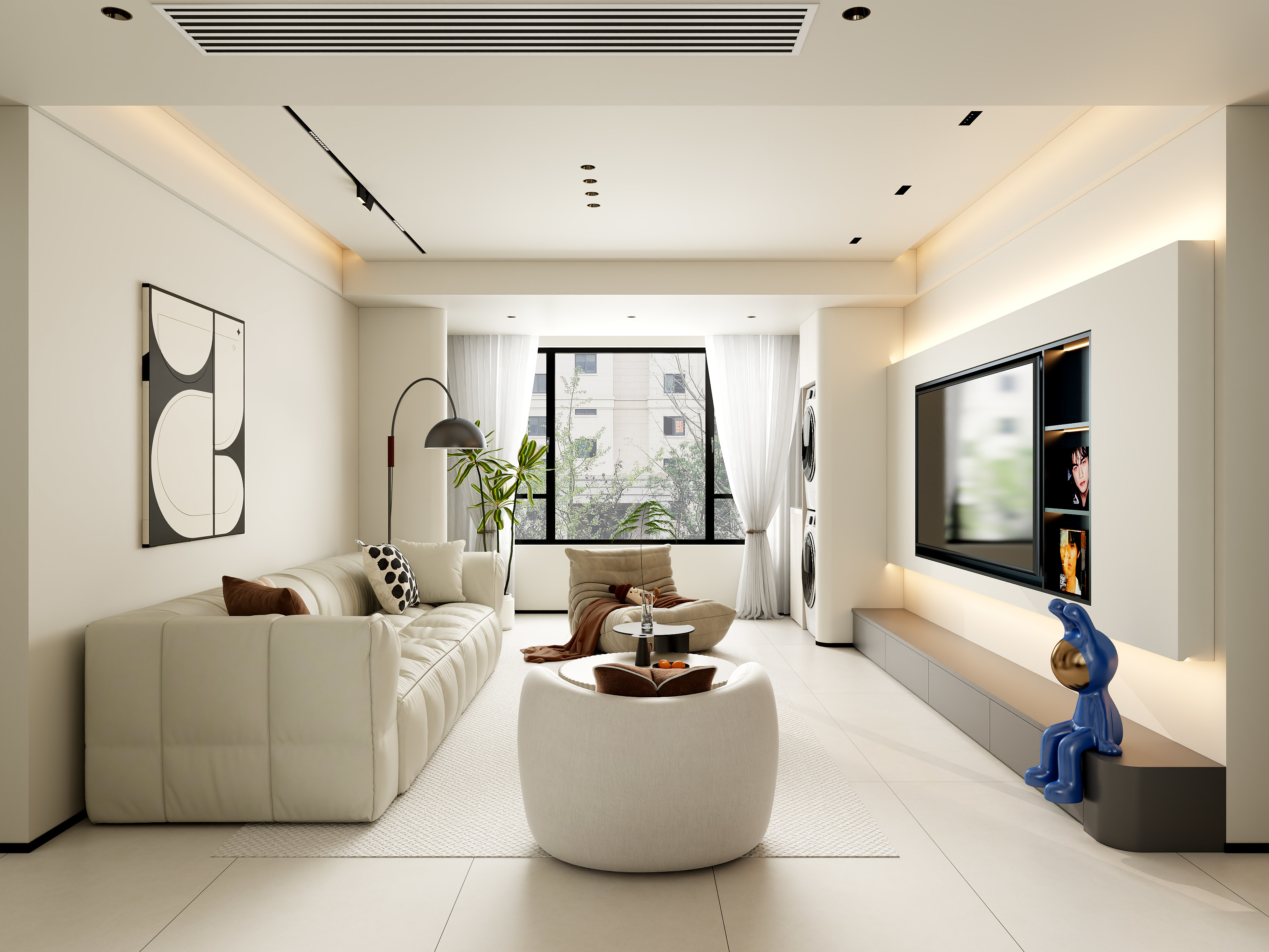 设计师--王攀-现代简约风装修效果图