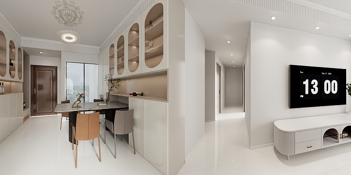 亦格~Design-澳门山庄103法式奶油风-装修设计方案