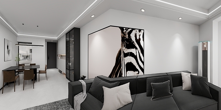 丶装饰设计-和喜-黑白灰-装修设计方案