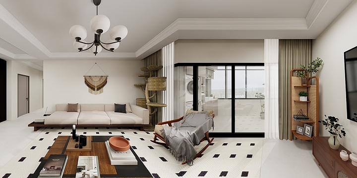 蜻蜓队长crTb-禾悦-侘寂风四居室-装修设计方案