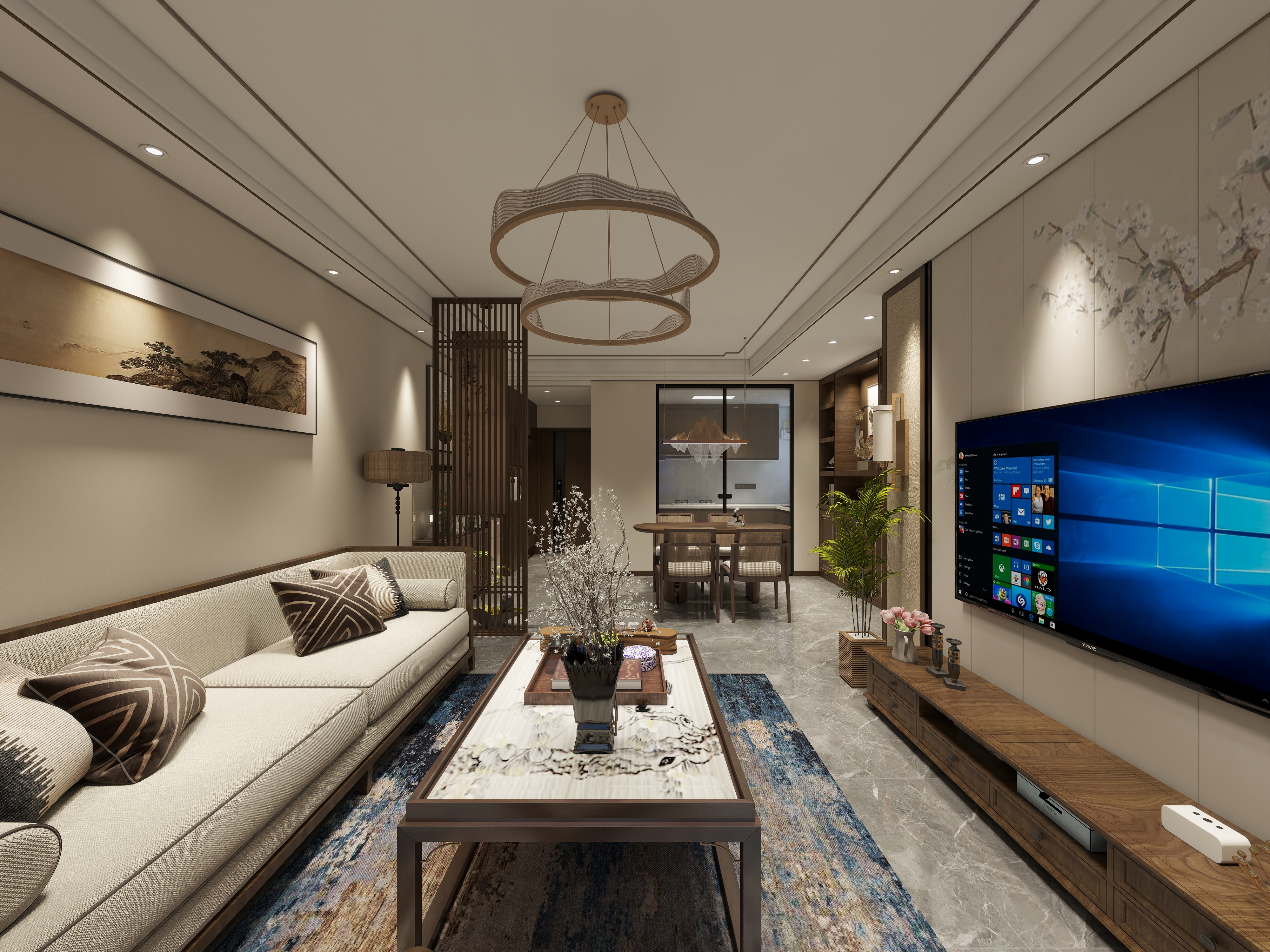 精品设计师zhh-书香华府新中式-装修设计方案