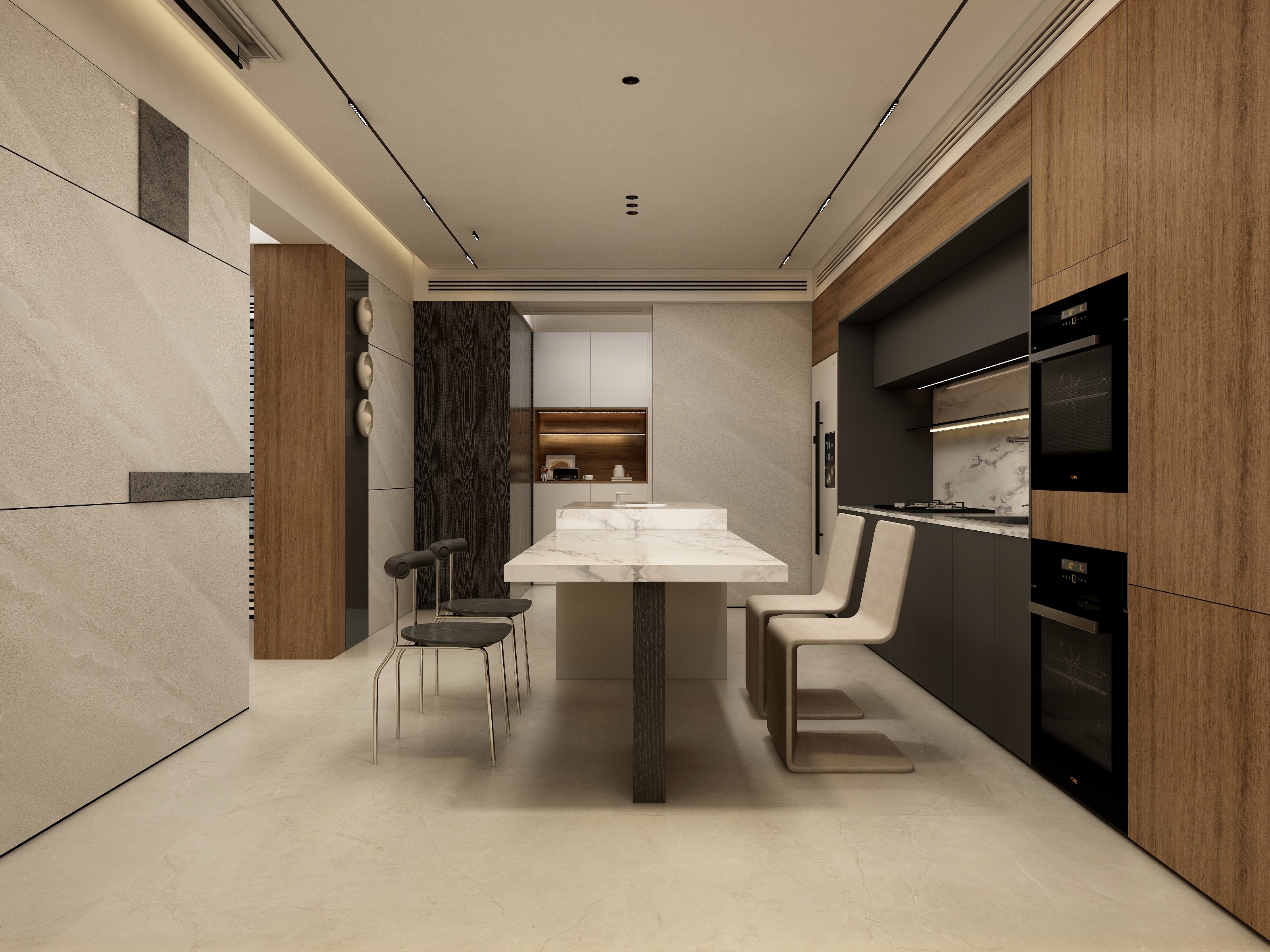 张煜强煜境设计-109平米现代时尚四房装修效果图