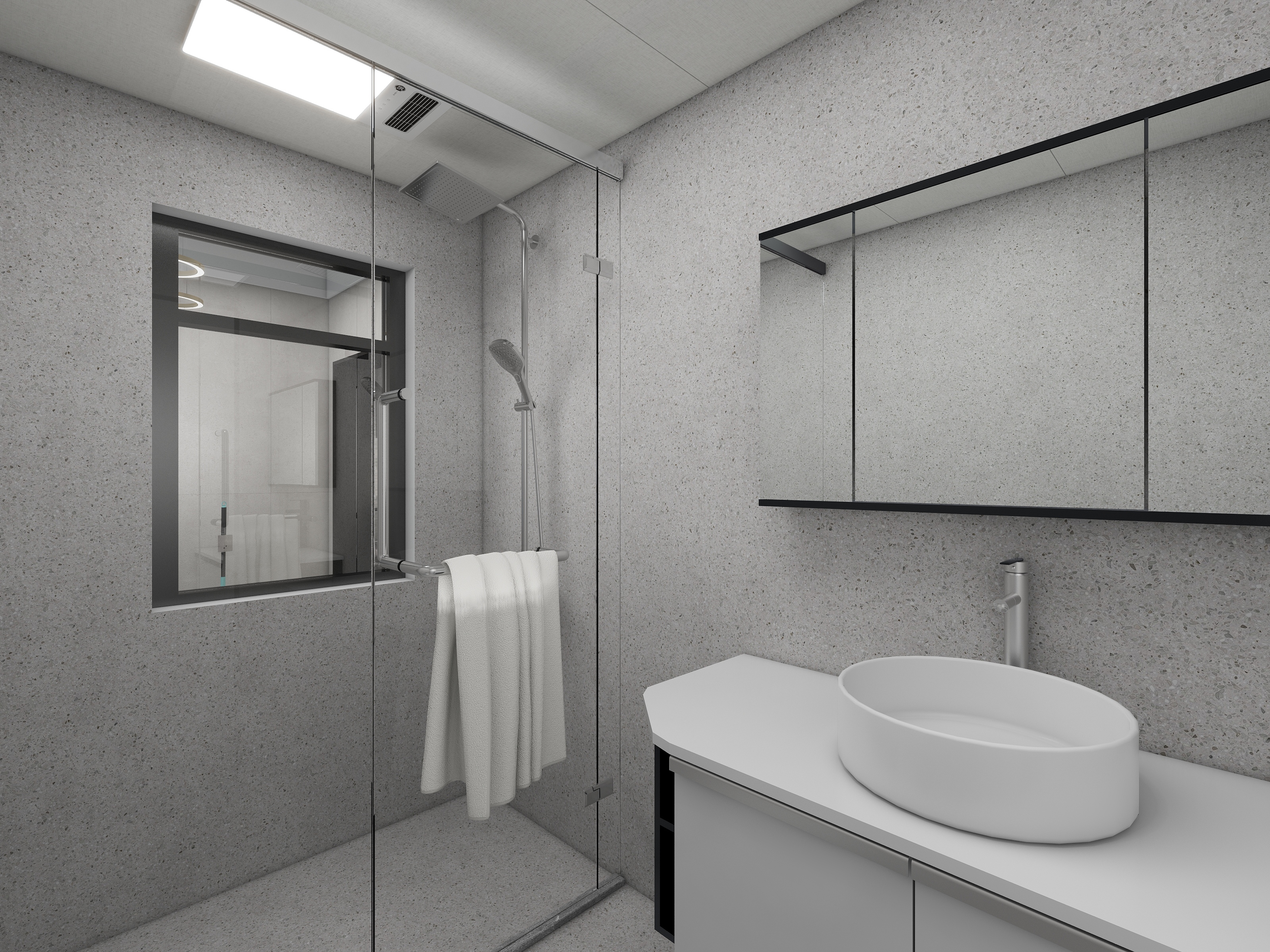 致娴小筑-康力花语现代简约120㎡3室装修效果图