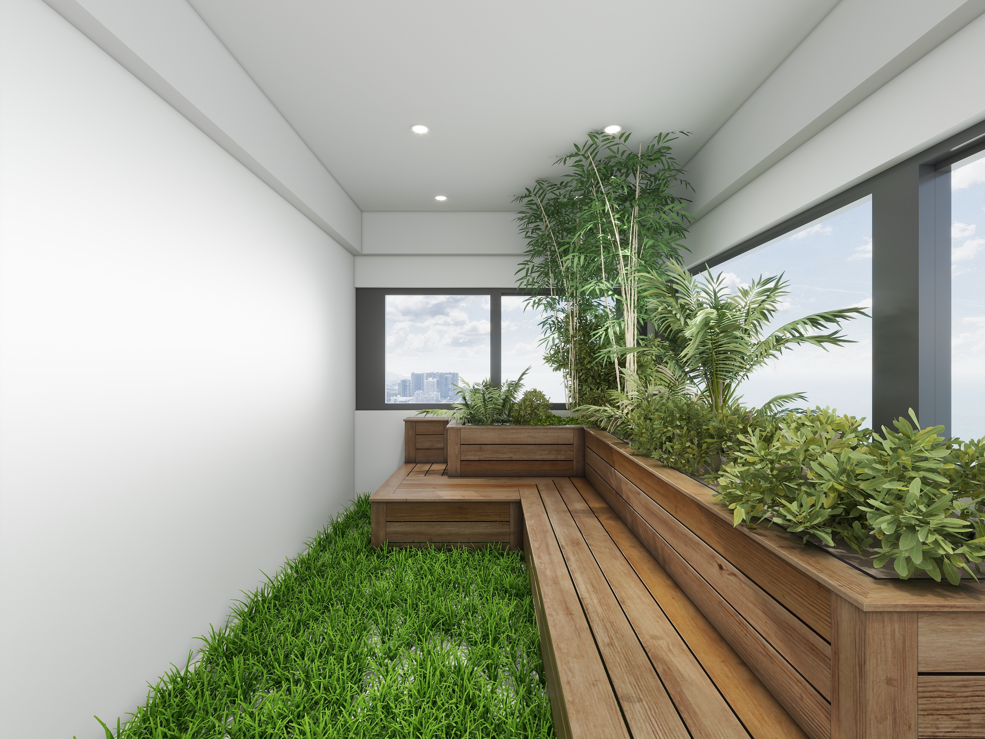 致娴小筑-康力花语现代简约120㎡3室装修效果图