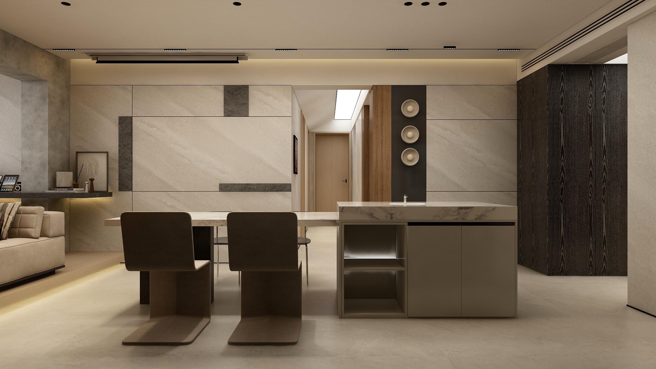 张煜强煜境设计-109平米现代时尚四房装修效果图