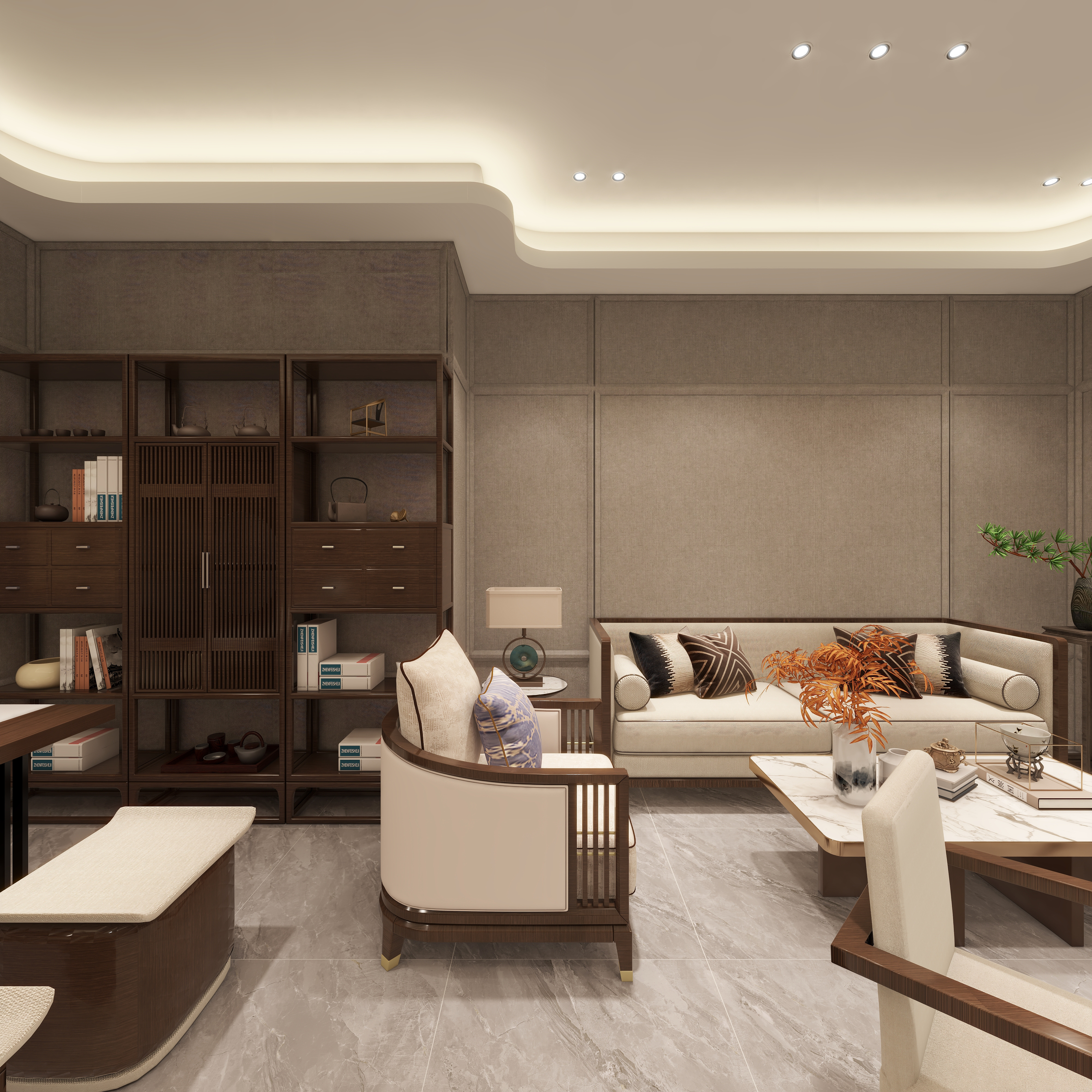 哈密*室内*设计-项目部一层娱乐室装修效果图第3张