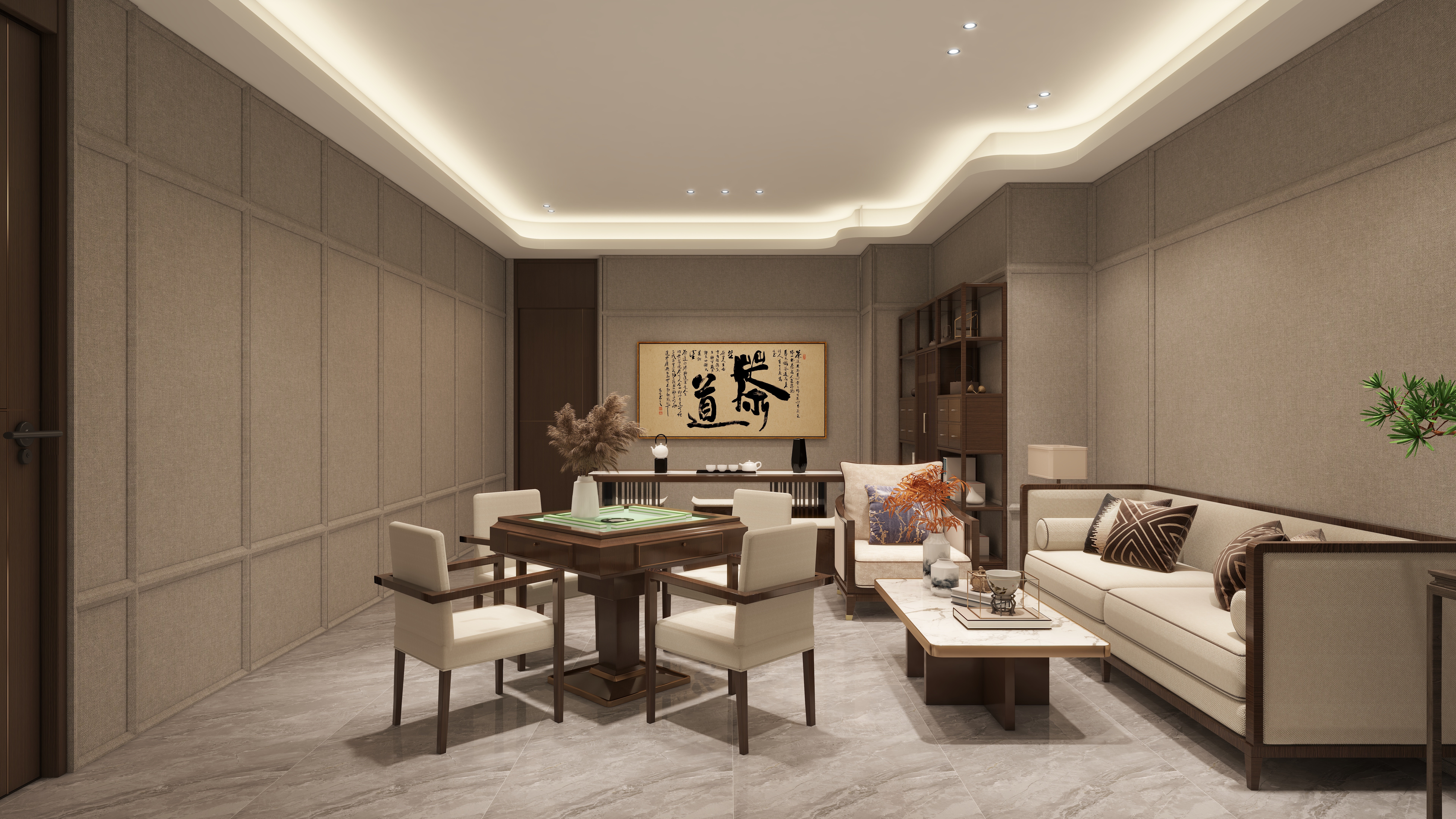 哈密*室内*设计-项目部一层娱乐室装修效果图第1张