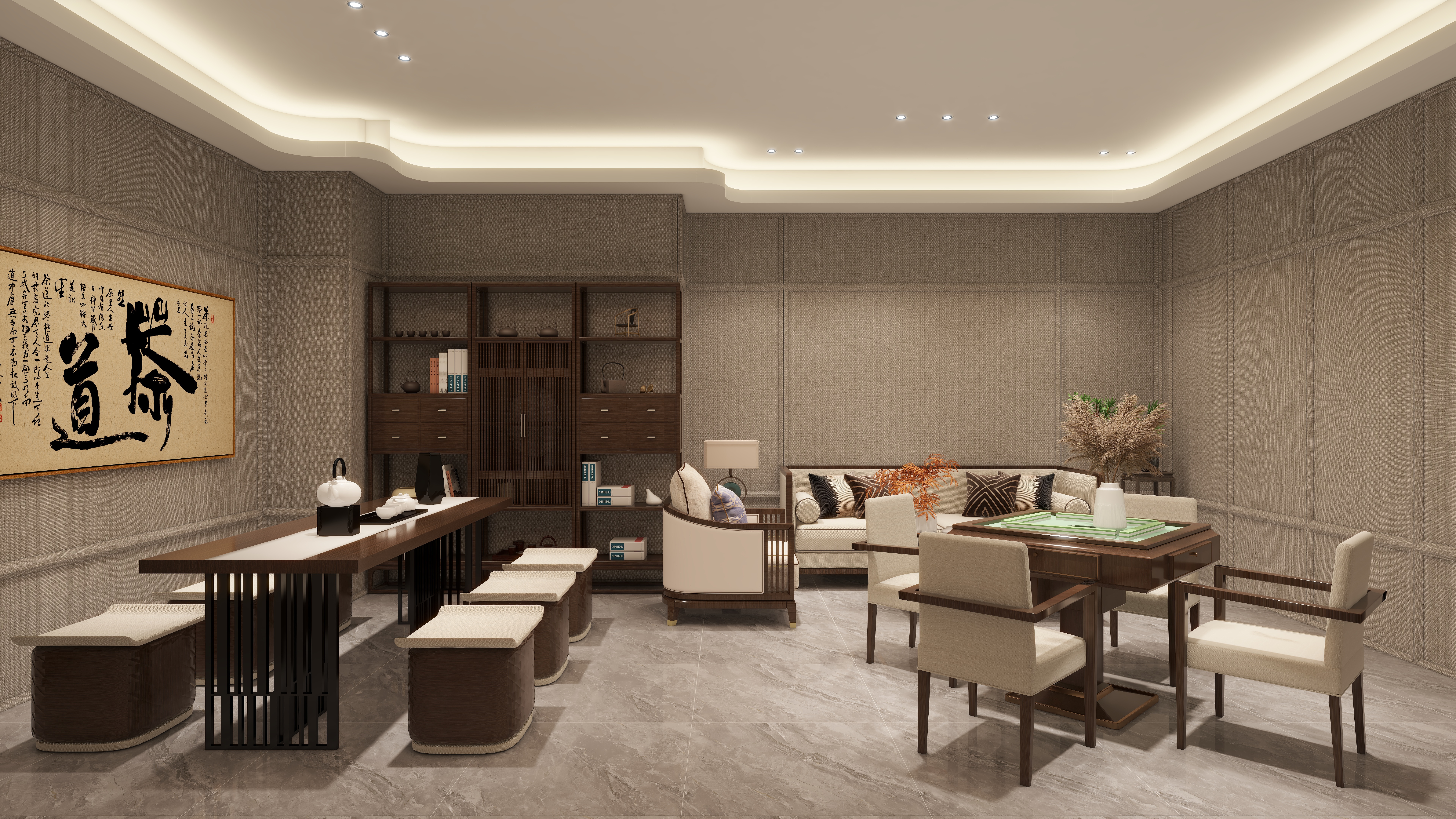 哈密*室内*设计-项目部一层娱乐室装修效果图第2张