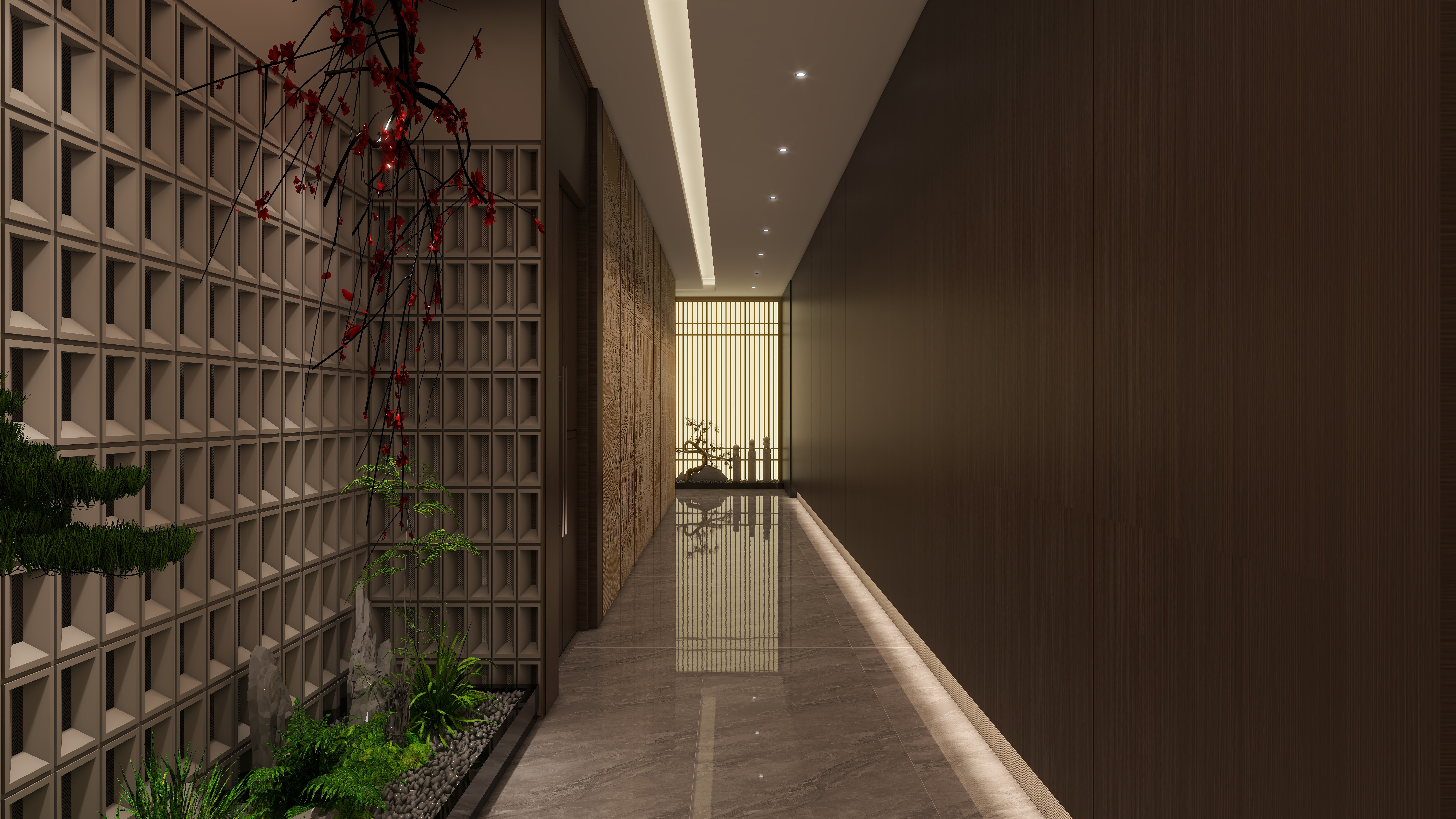 哈密*室内*设计-项目部一层前厅装修效果图第5张