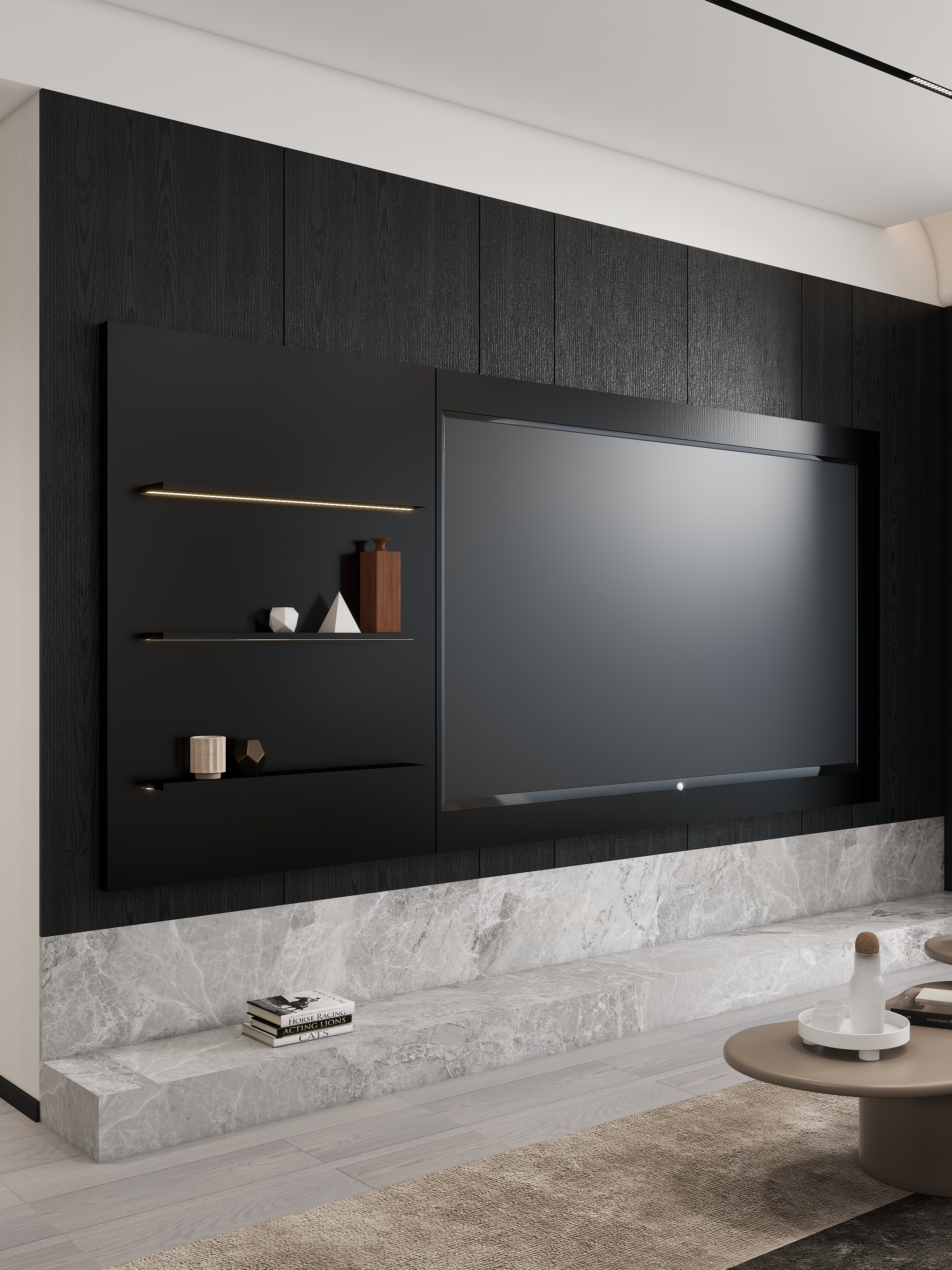 邓显俞-【意式极简】湖畔公园里144m²五室装修效果图