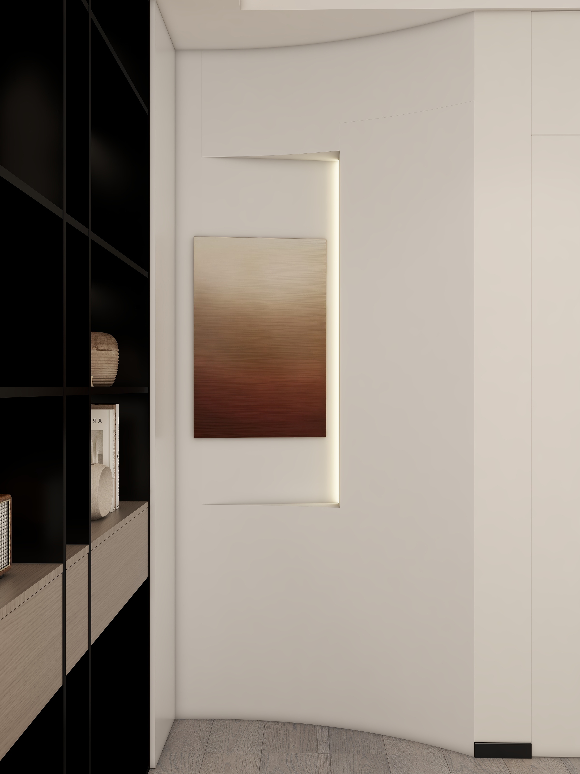 邓显俞-【意式极简】湖畔公园里144m²五室装修效果图