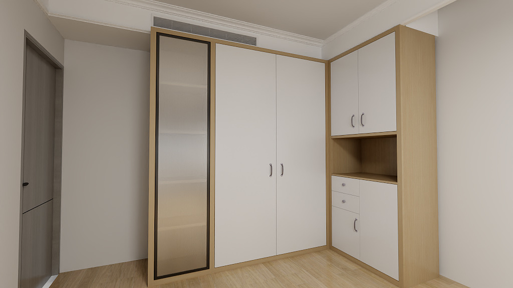 装潢设计预算师项目经理人-2040426_雁荡路.107号雁荡大厦G户型方案三-装修设计方案