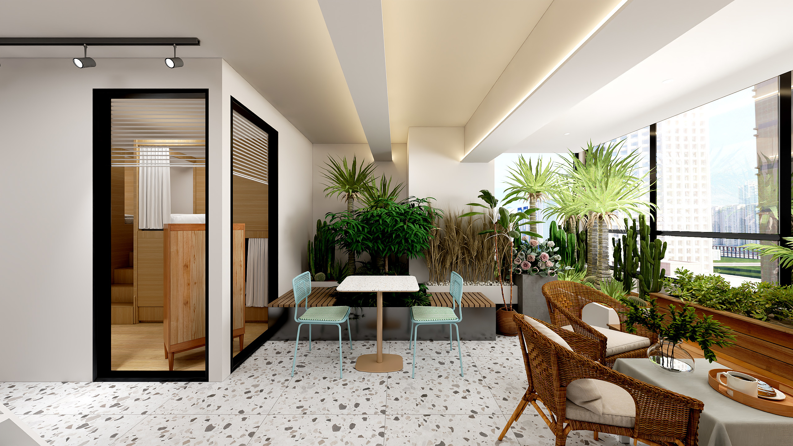 颜鹏利设计工作室-青年旅社-装修设计方案