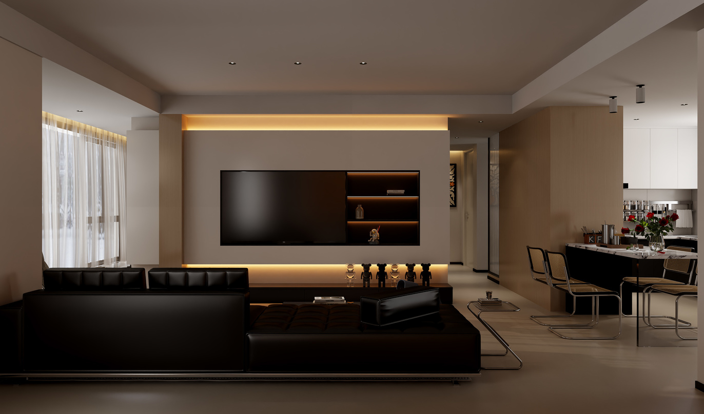KJL设计01-越境天泽+145m² 3室+意式装修效果图