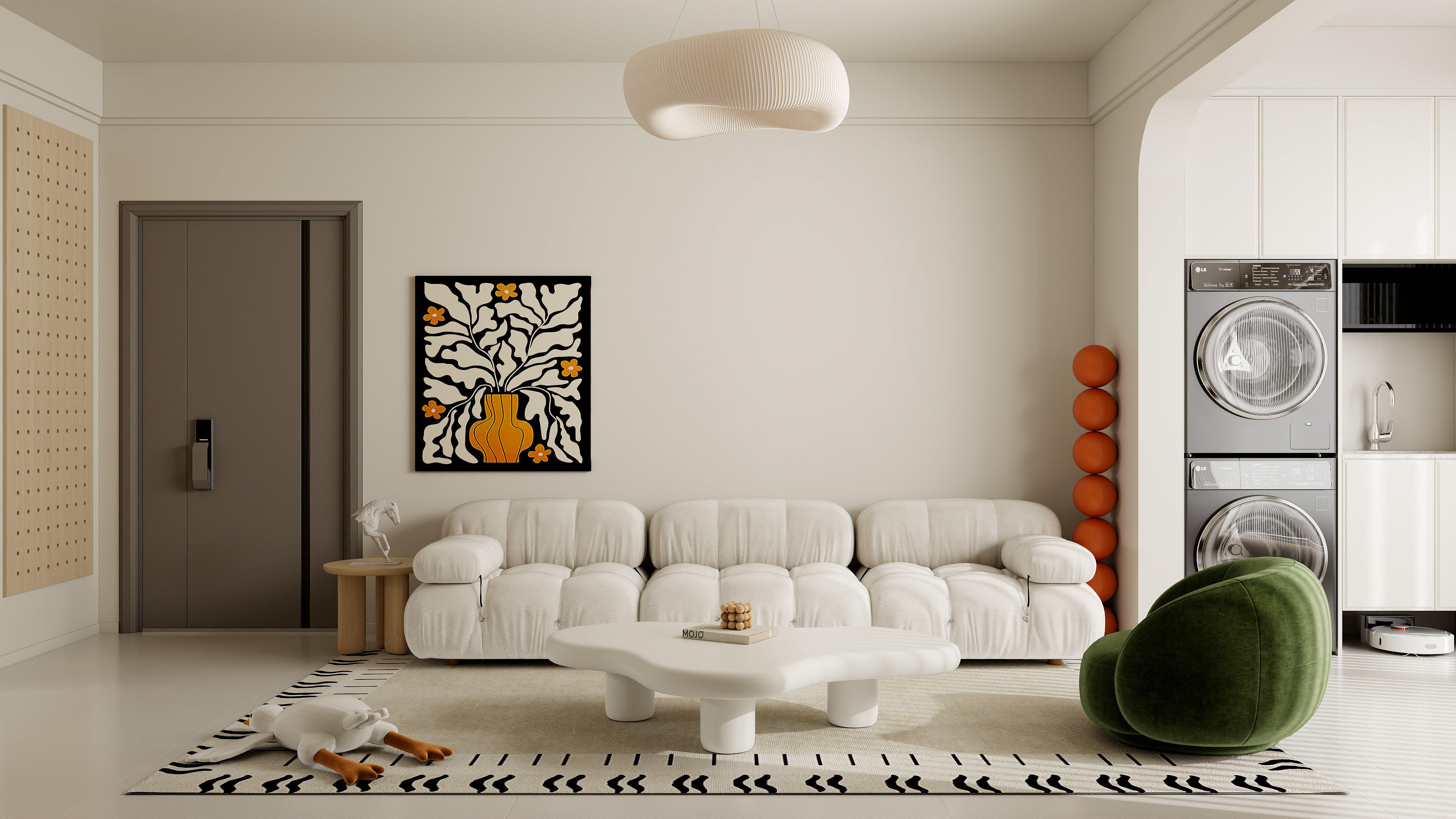 Fzc丨空間表现設計-清风墅语花园奶油风-装修设计方案