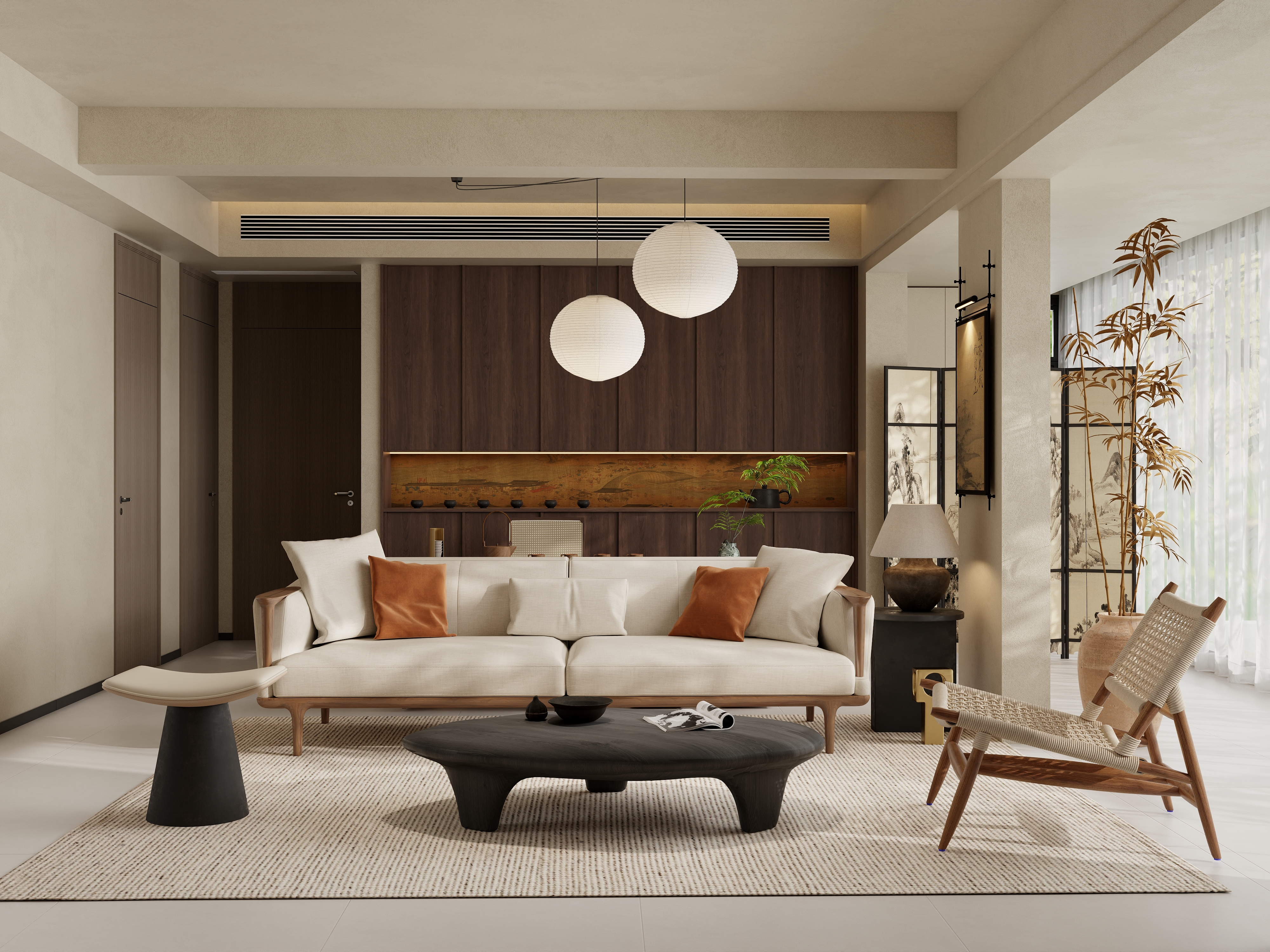 -Red.-Red—现代诧寂—华侨城六期132㎡-装修设计方案