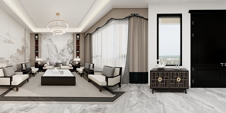 设计师小漺-商寨诸庄别墅-装修设计方案