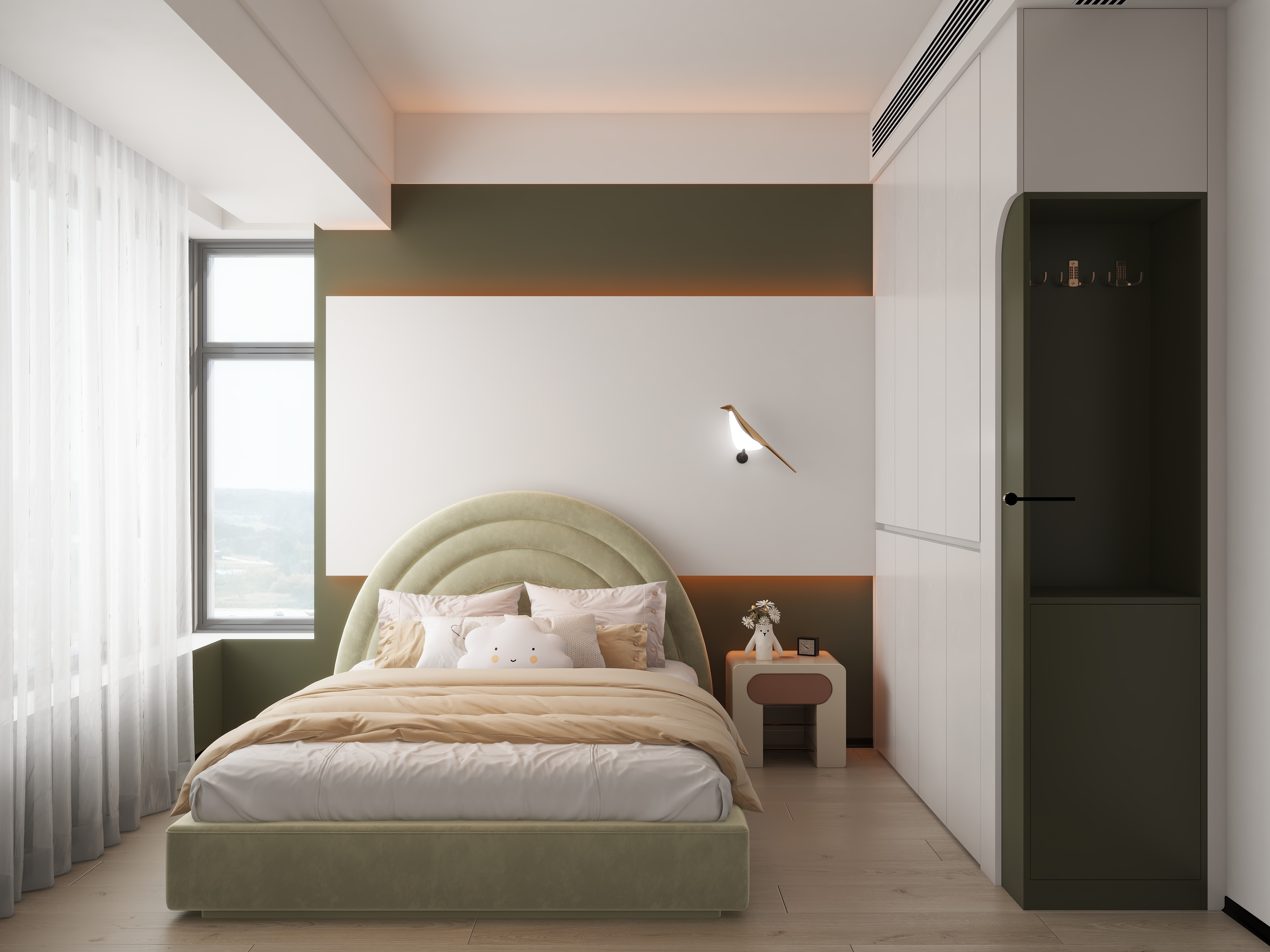 兿創-【夜莺】重庆尘林间暗黑三室装修效果图