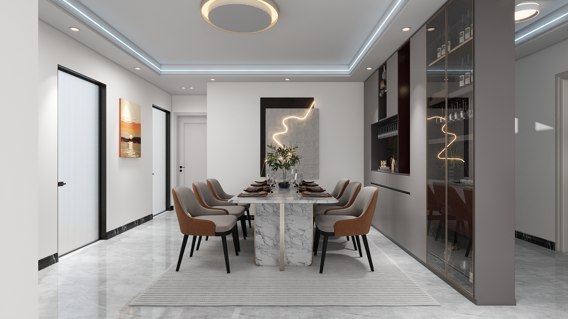 付宇檬-137㎡3室-装修设计方案