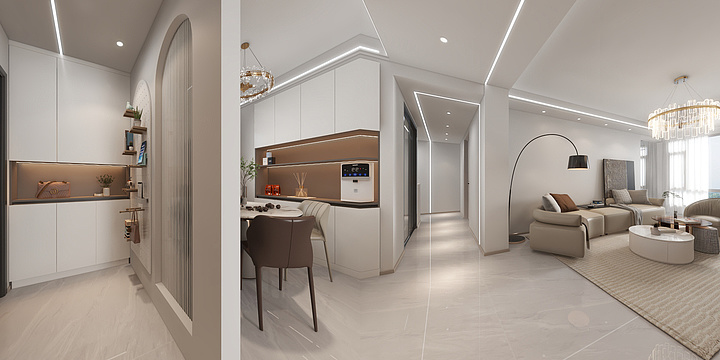 MK董设计-招远格林春天现代简约-装修设计方案