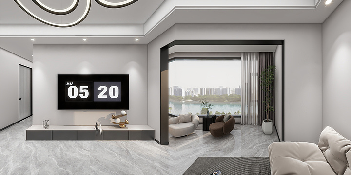 设计师项目45-芳菲里现代轻奢风格92平方2-装修设计方案