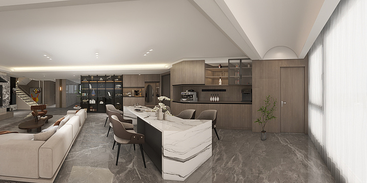 拾拓设计-刘欢-建发和玺-书房方案-装修设计方案