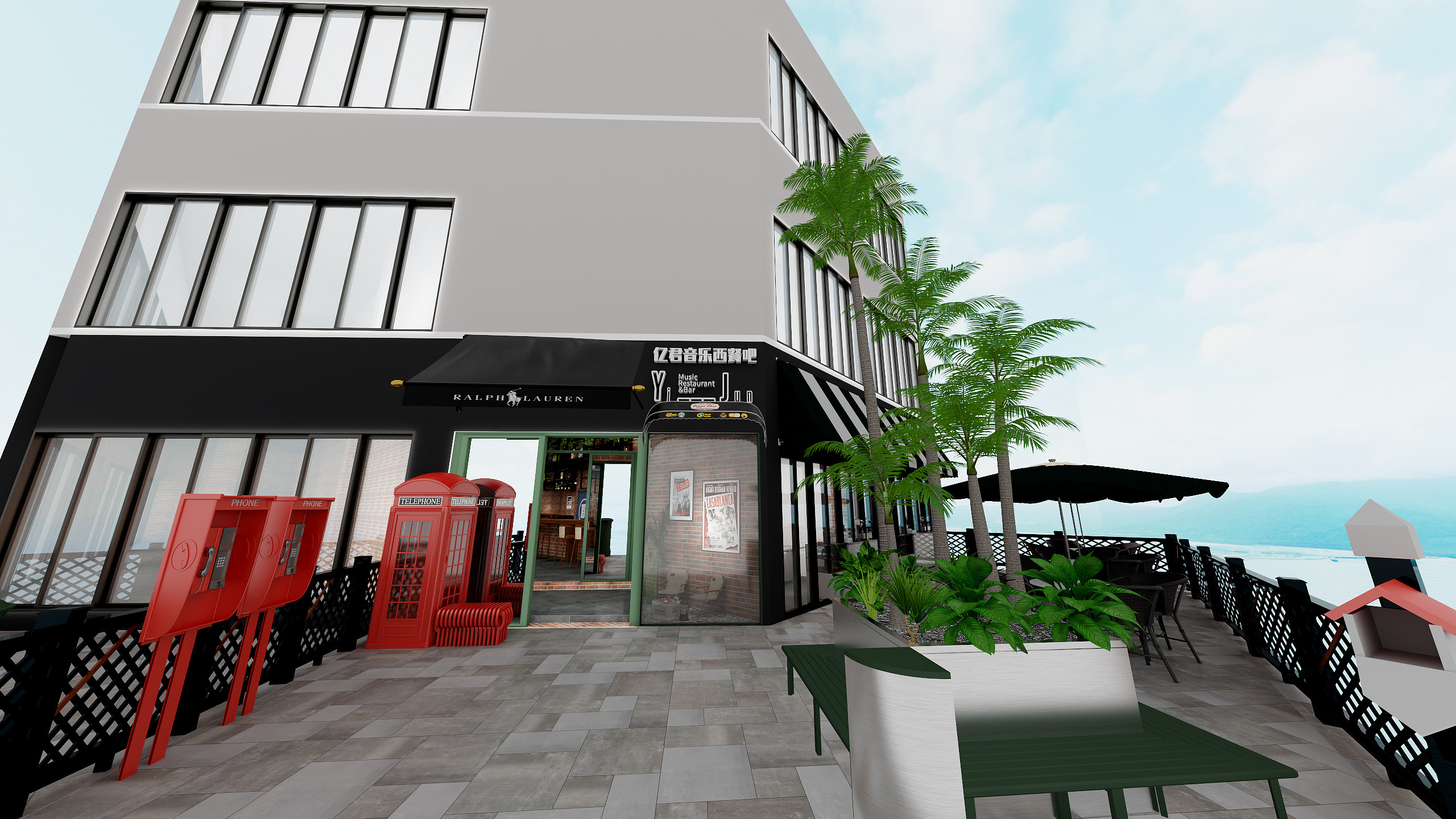 HONGTAI-DESIGN-胡桃里改造方案-效果图-装修设计方案