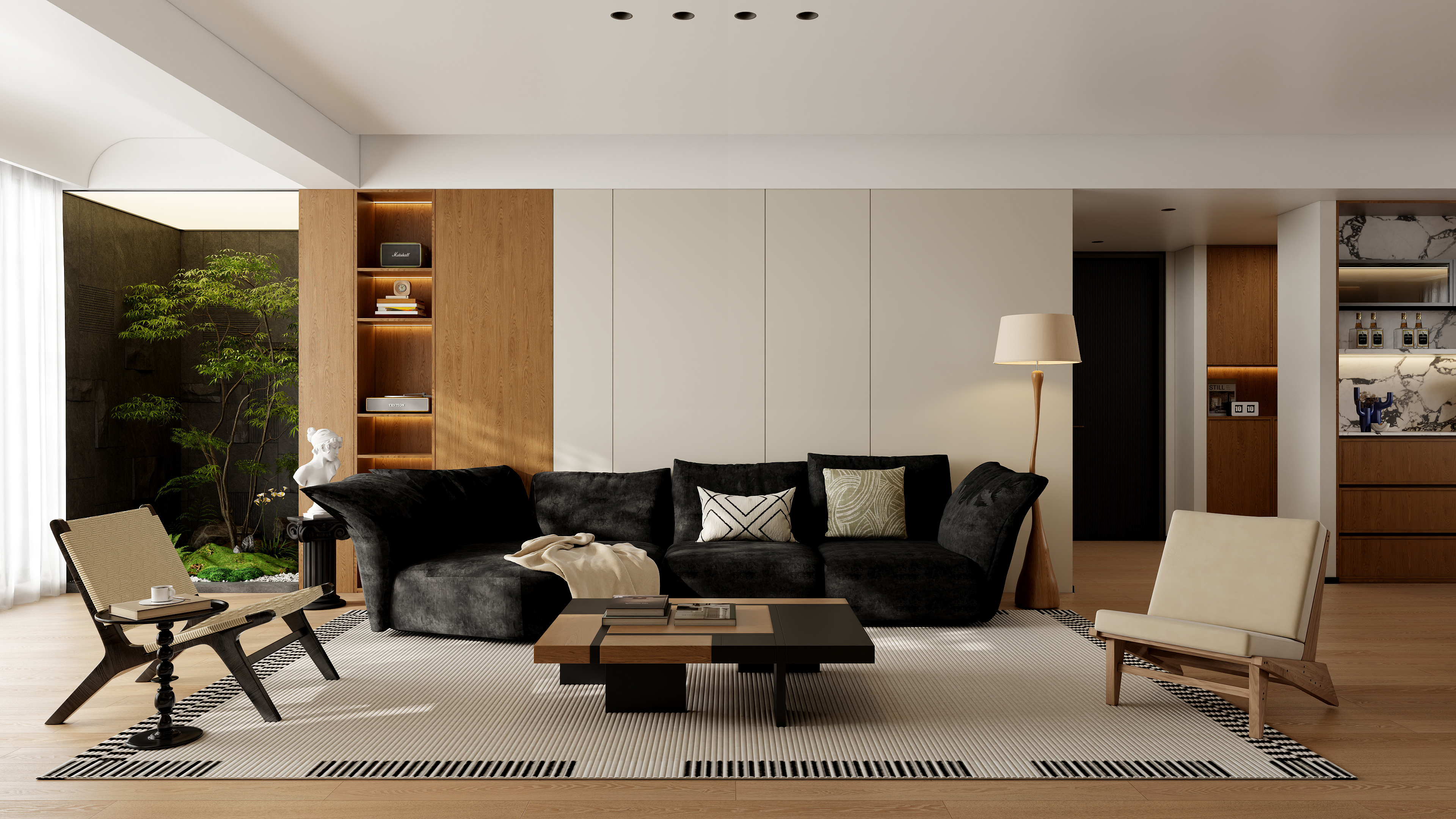 QC設記-现代中古风-装修设计方案