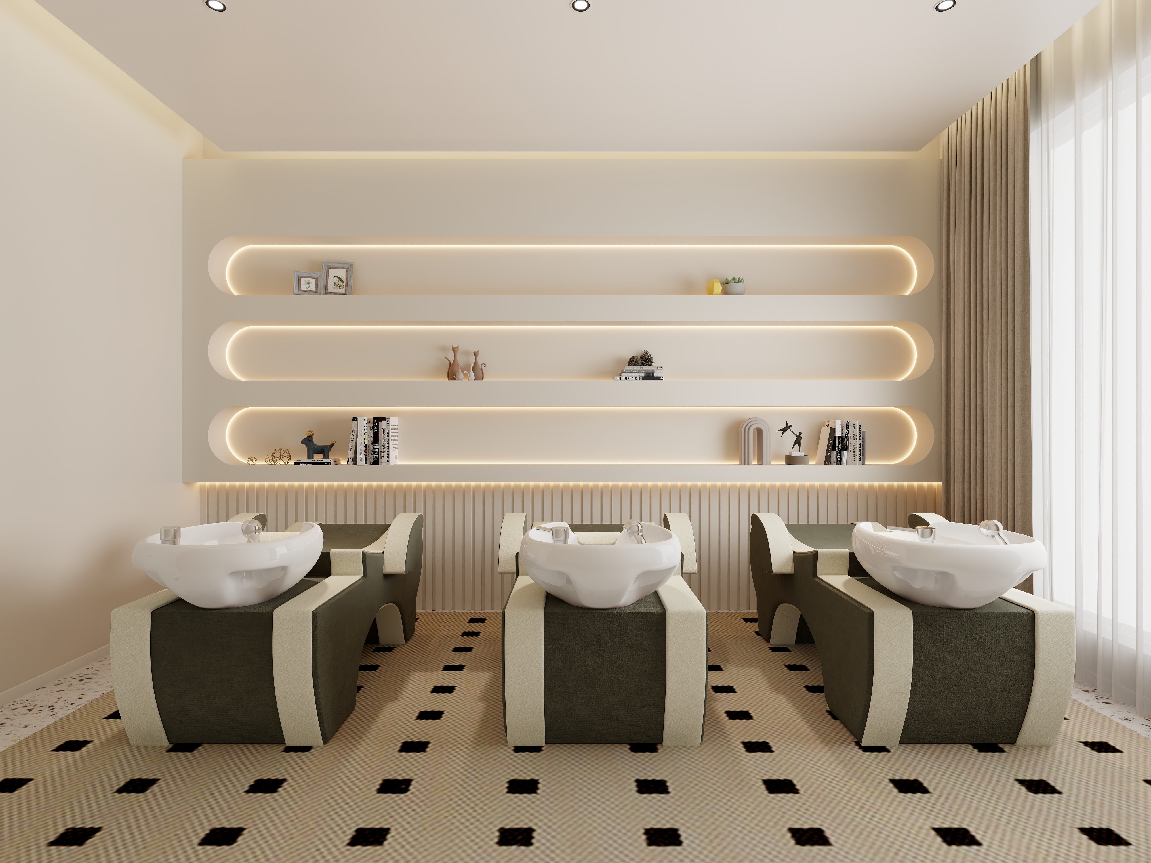 不ai画图-自然美（美容院）装修效果图