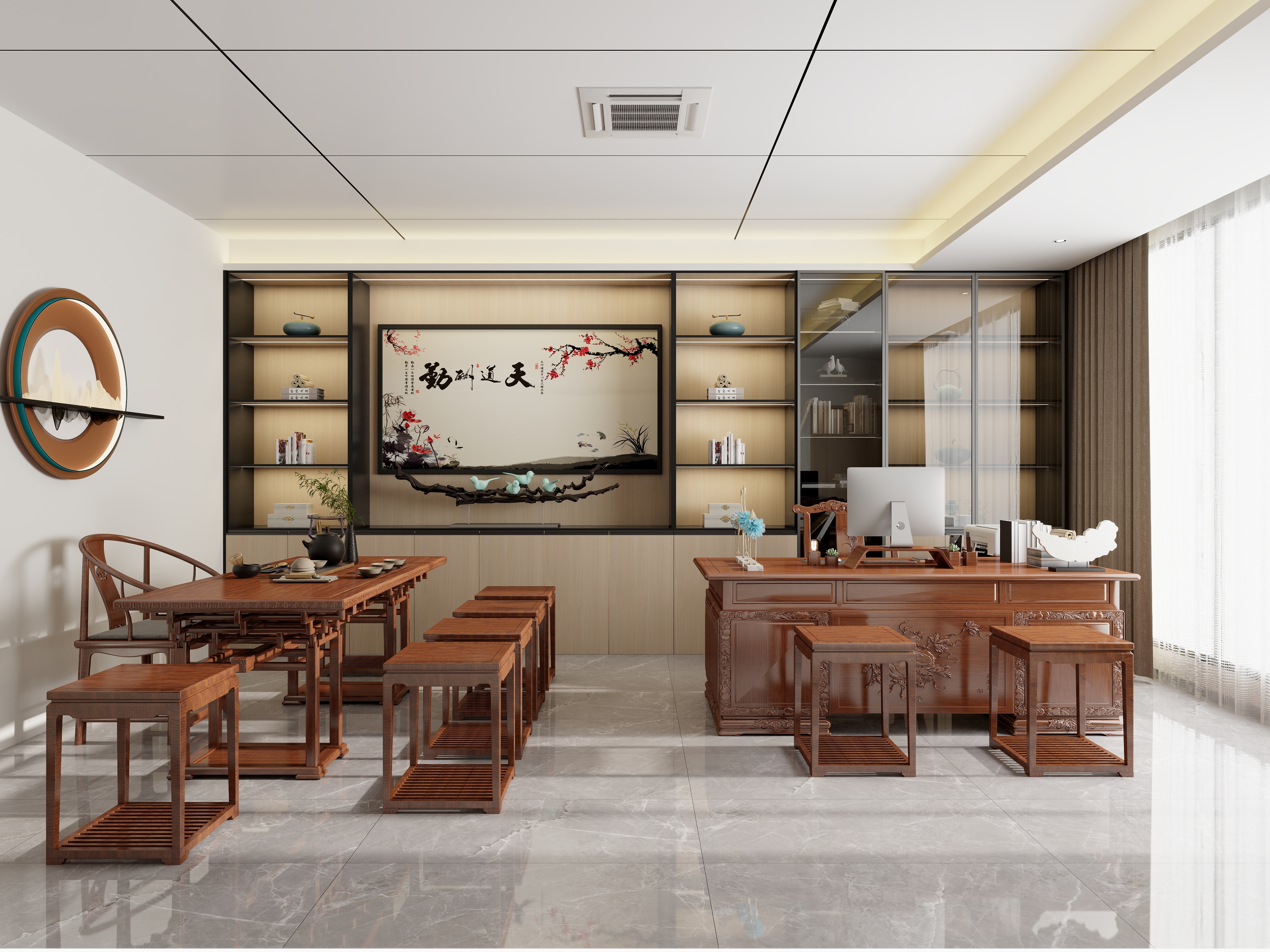 不ai画图-办公室装修效果图