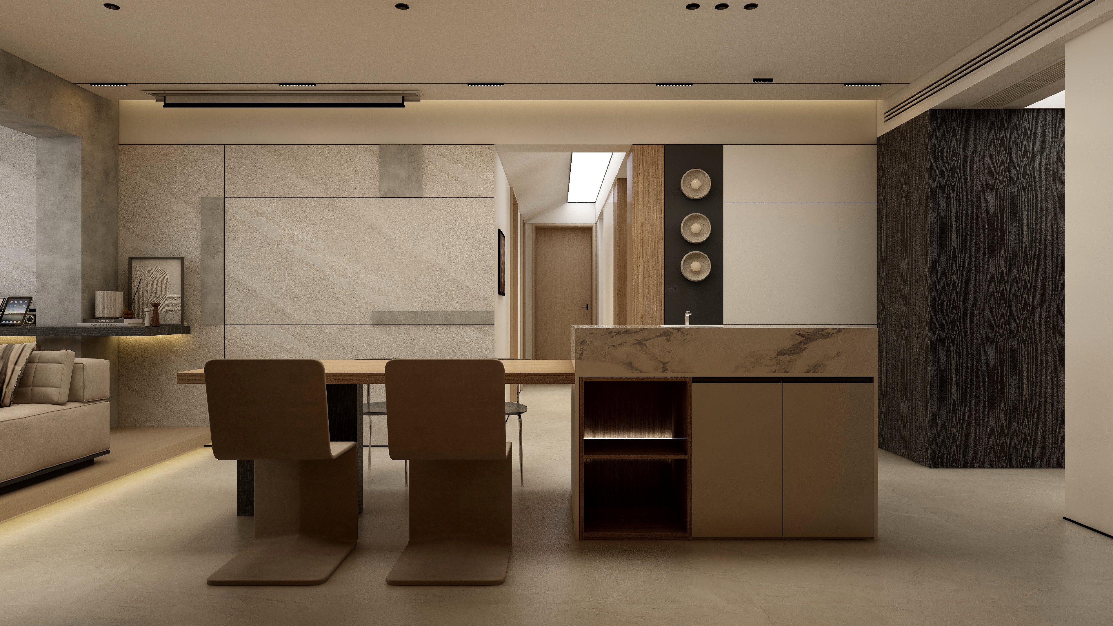 张煜强煜境设计-109平米现代时尚四房装修效果图