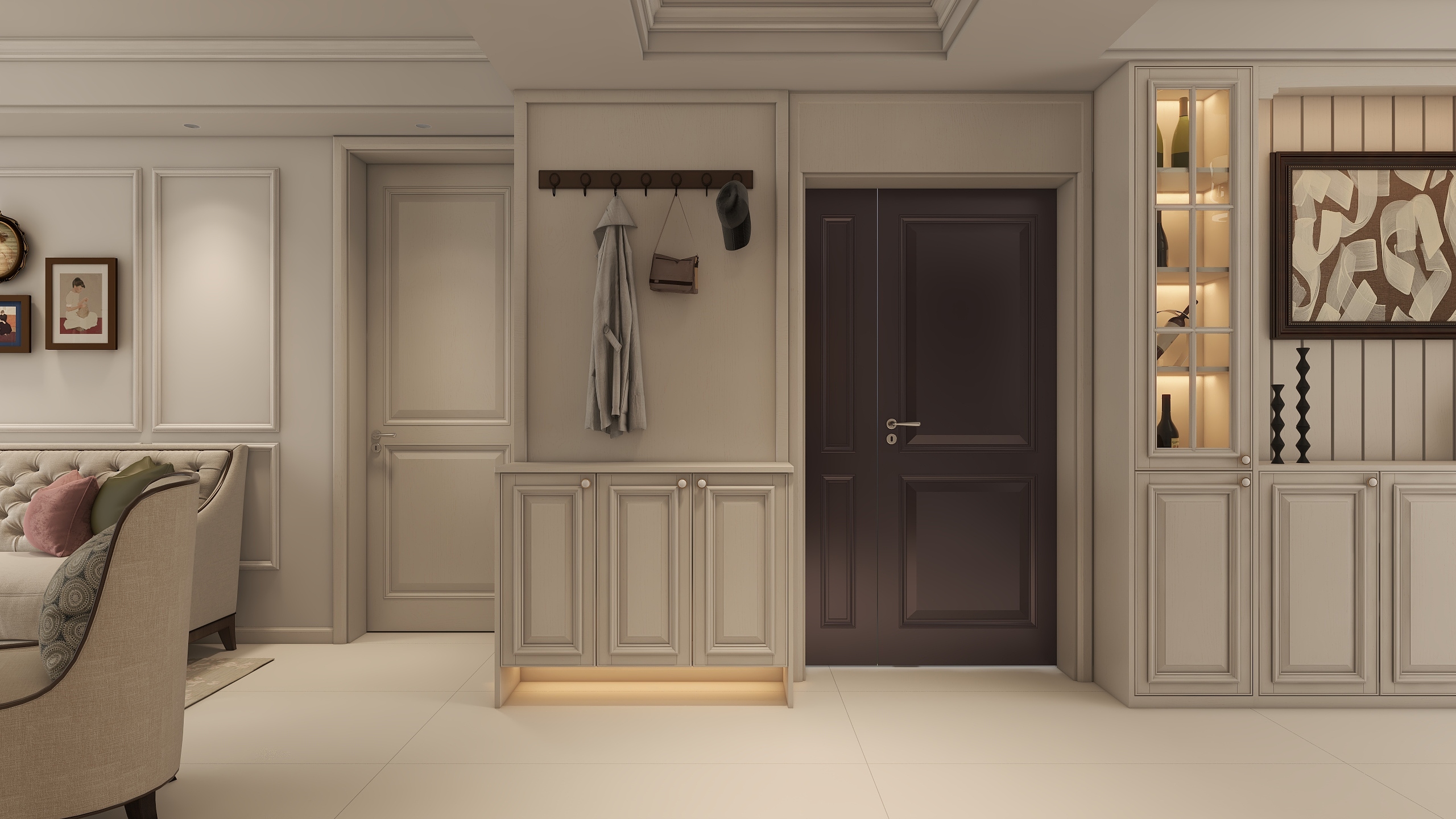 奇美全屋定制王强-翡翠央著125㎡3室装修效果图