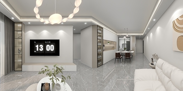 九佰装饰沈国康-奥园誉府效果图-装修设计方案