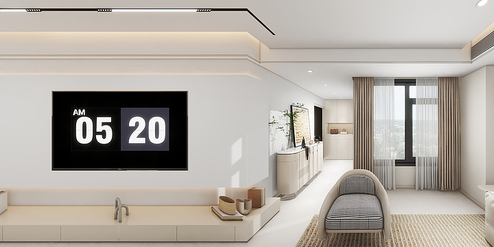 祥莀效果表现-效果图丨白庙桥10-1-1204-装修设计方案