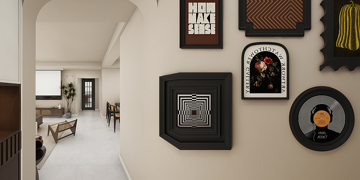 全案设计-陈强-玉带湾佳佳中古风改-装修设计方案