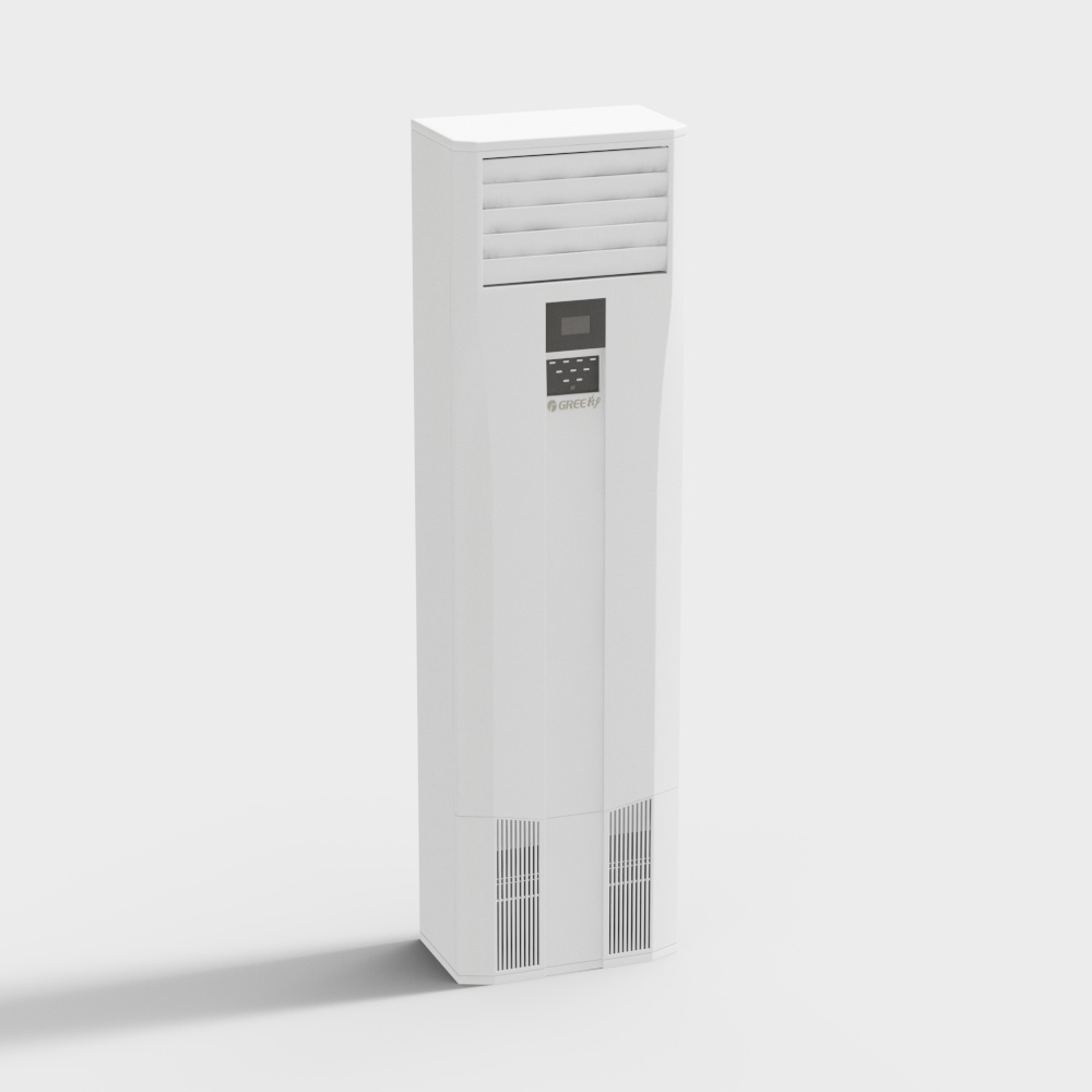 现代客厅立式空调3D模型