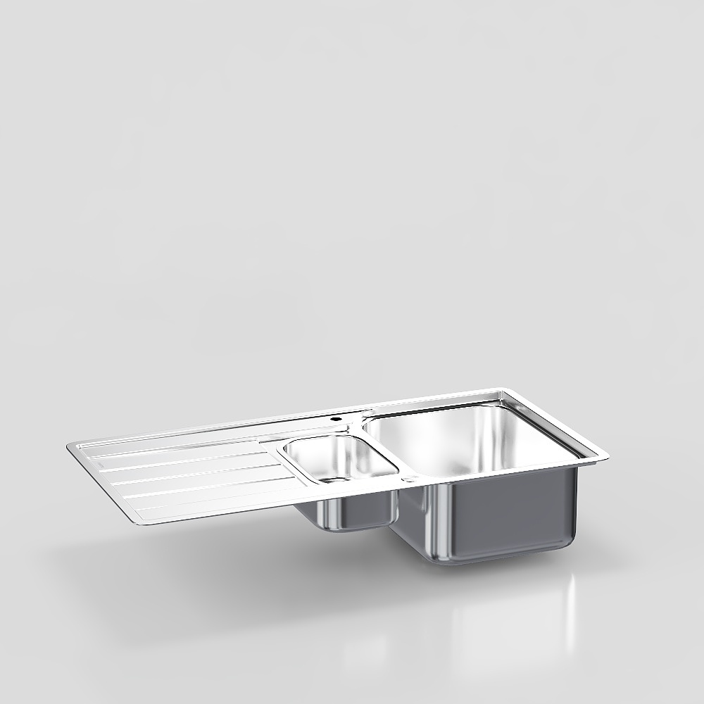现代不锈钢水槽3D模型